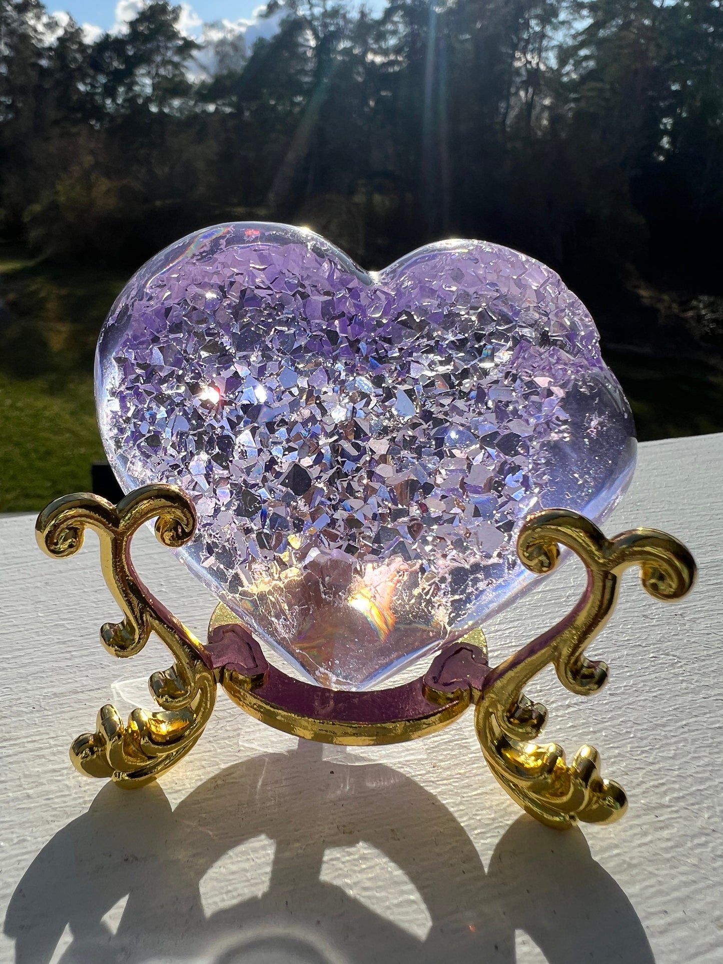 Crystal heart silicone mold / Resin mold
