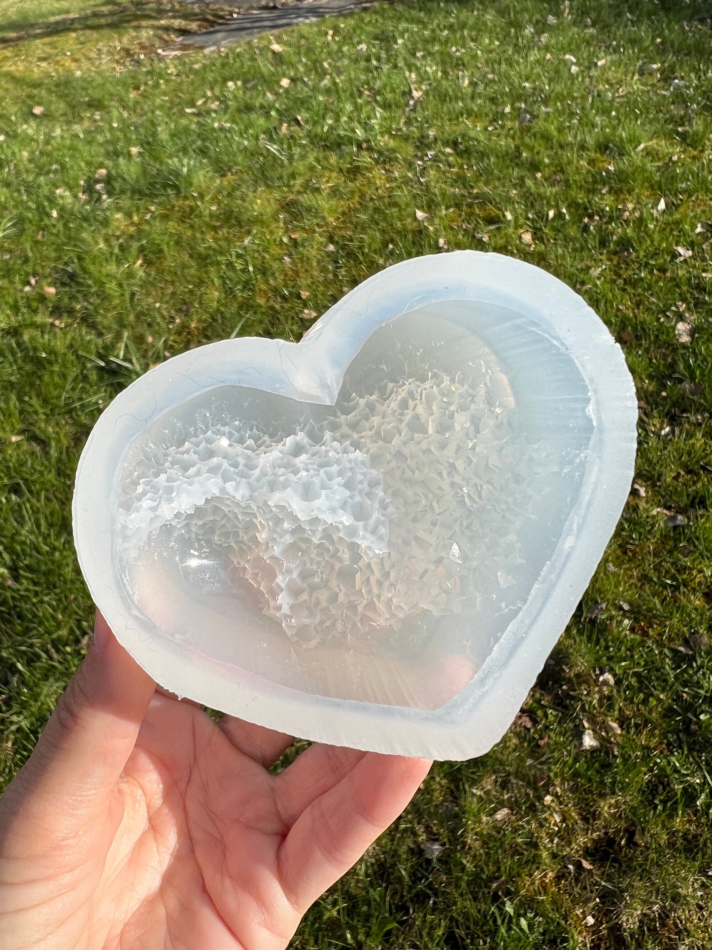 Crystal heart silicone mold / Resin mold