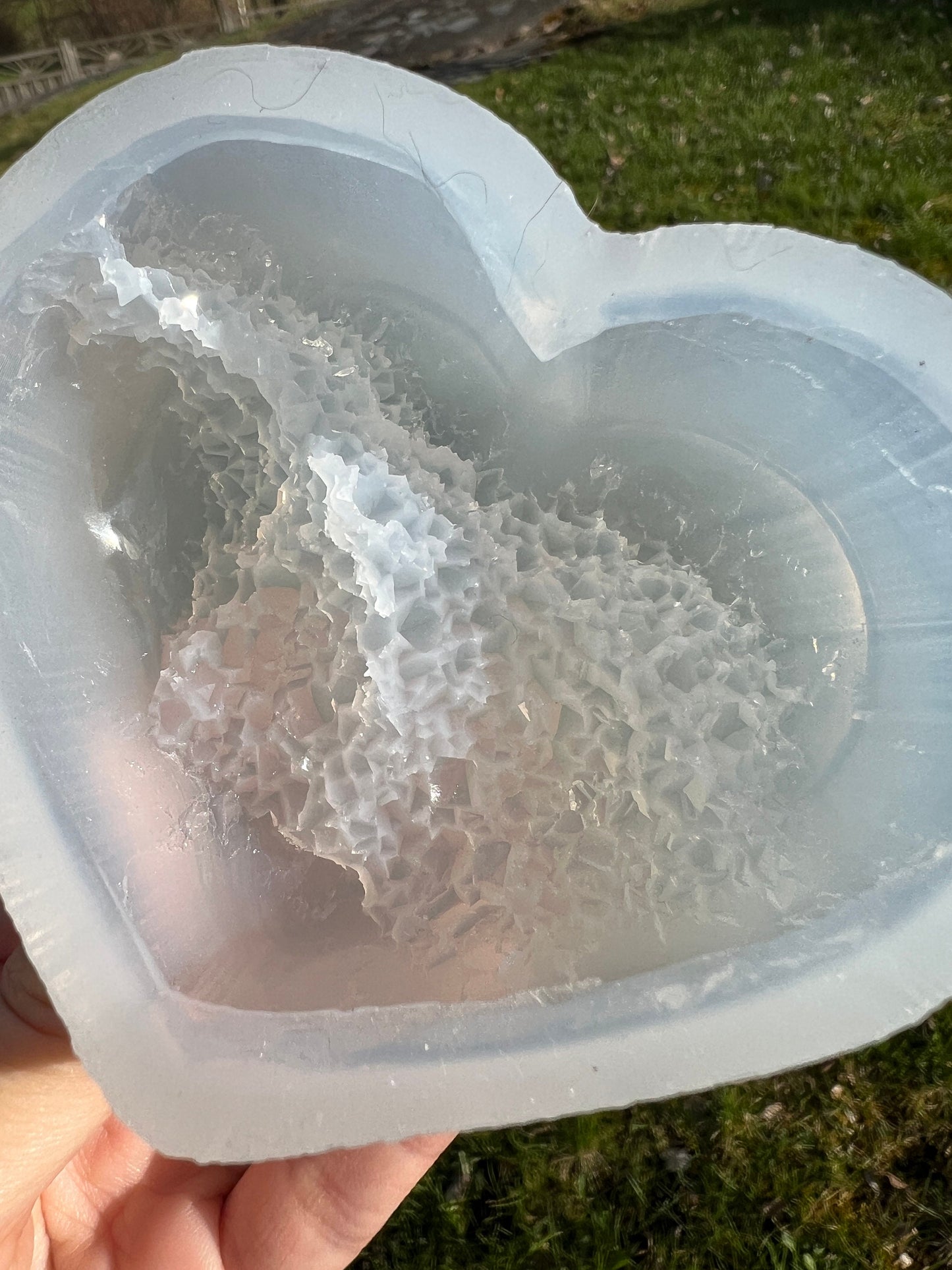 Crystal heart silicone mold / Resin mold