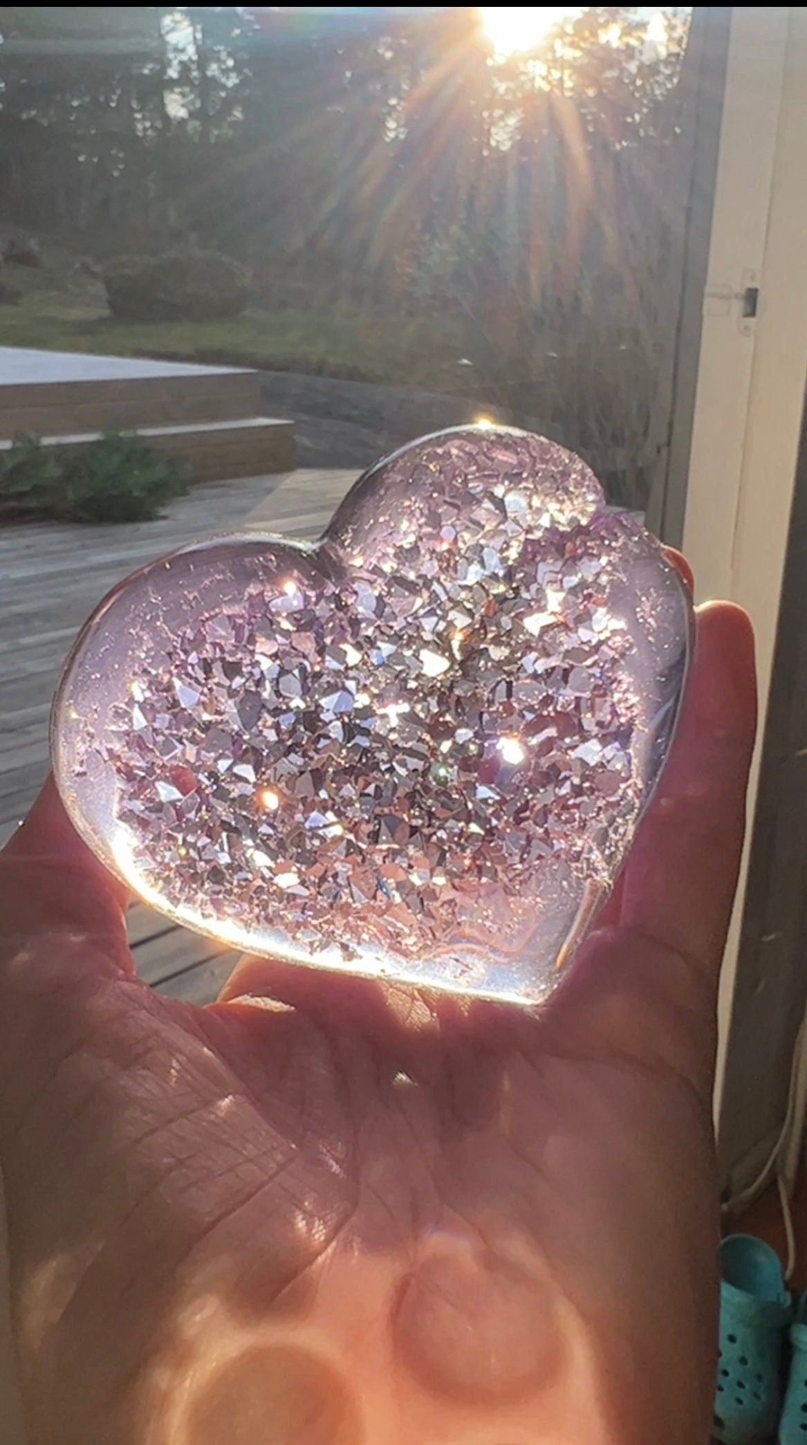 Crystal heart silicone mold / Resin mold
