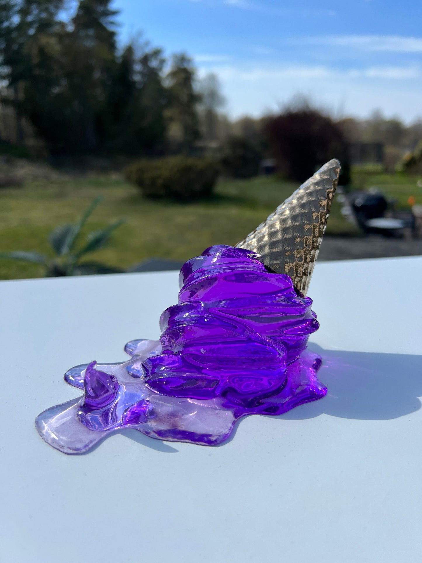 Smält glass-skulptur *POP ART*
