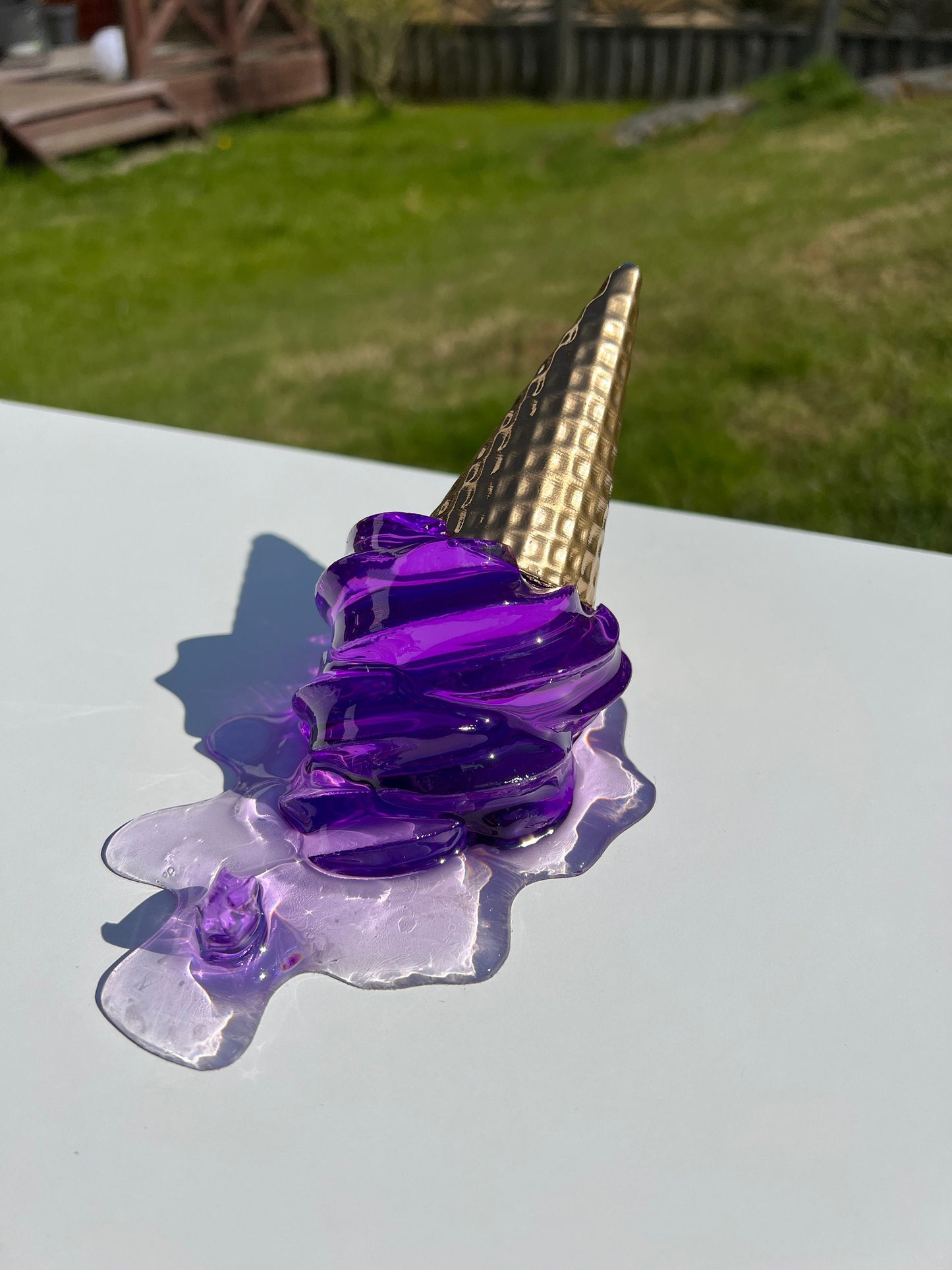 Smält glass-skulptur *POP ART*
