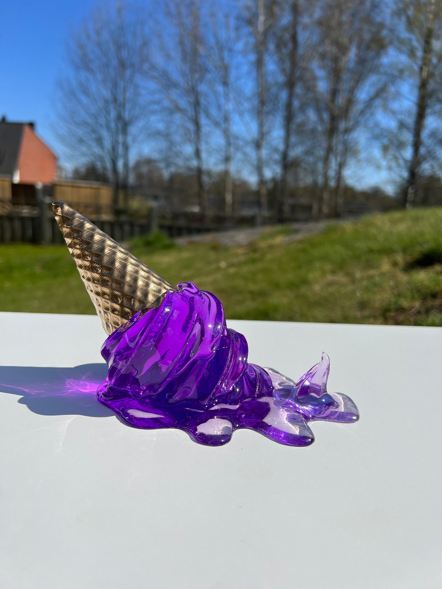 Smält glass-skulptur *POP ART*