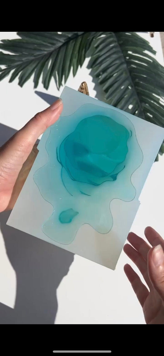 smältande-glass silikonform / Resinform