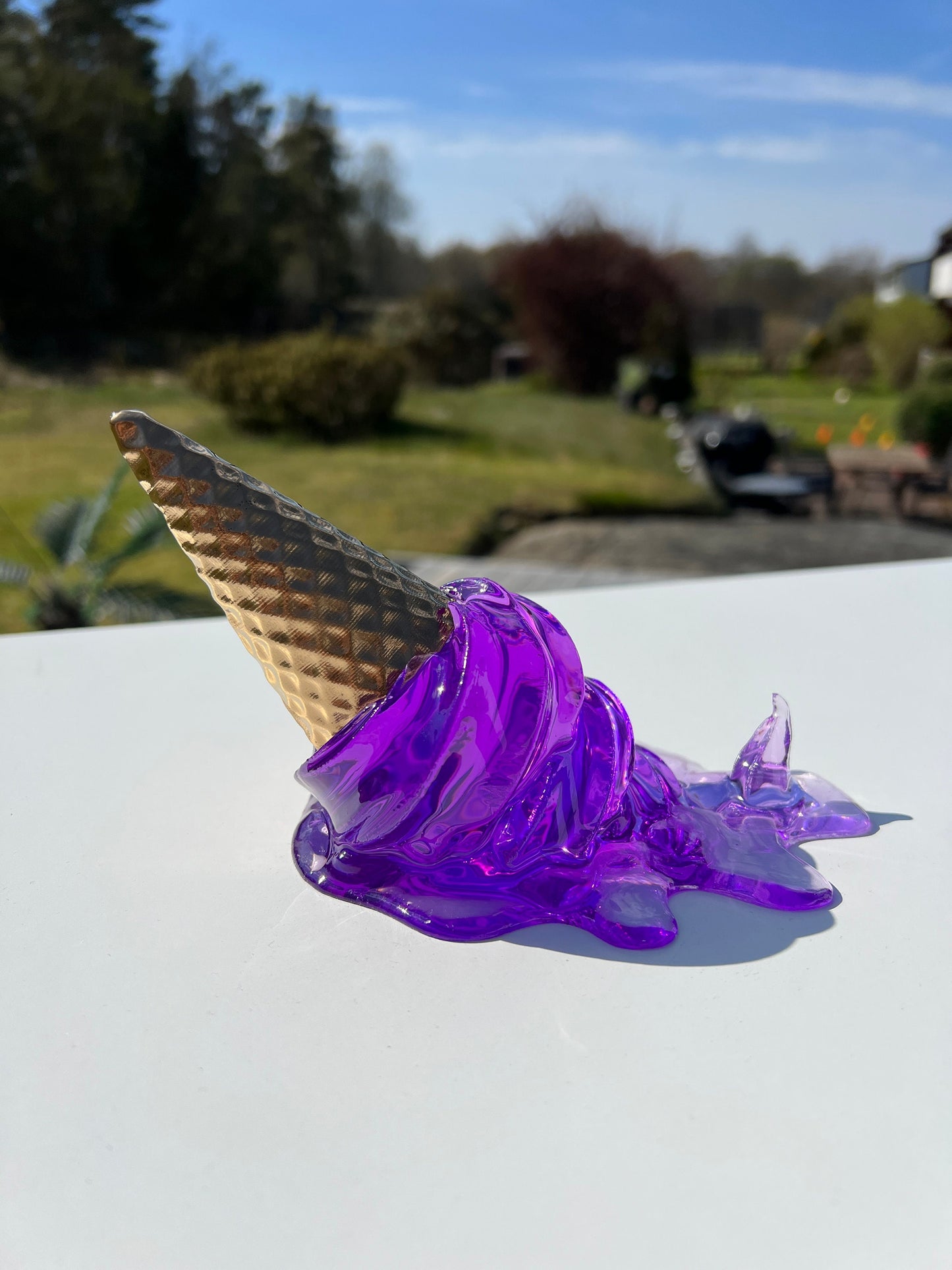 Smält glass-skulptur *POP ART*