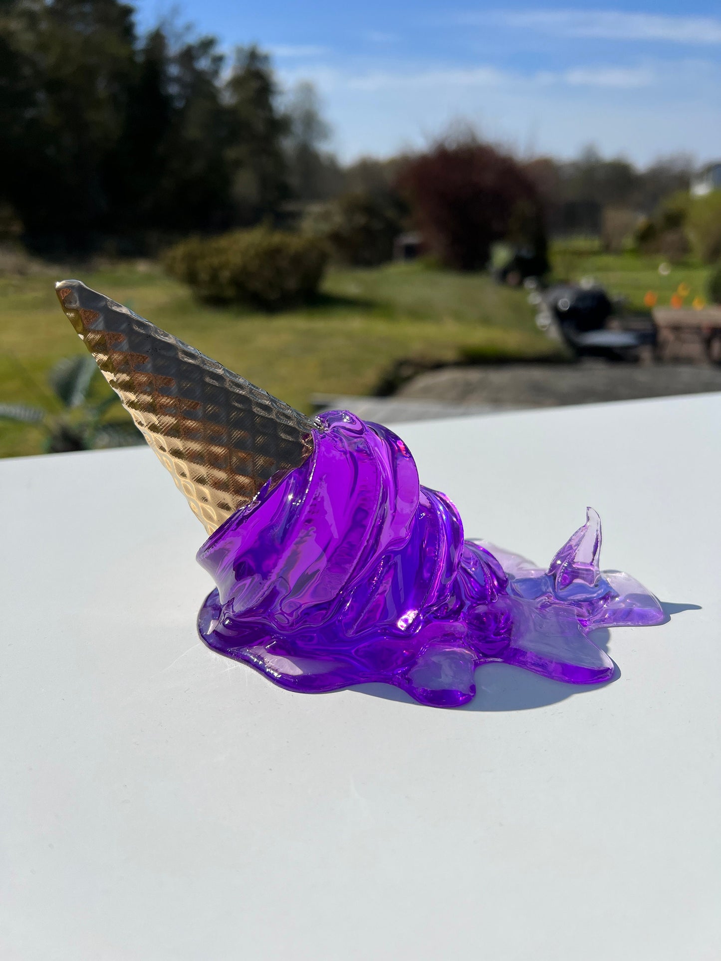 Smält glass-skulptur *POP ART*