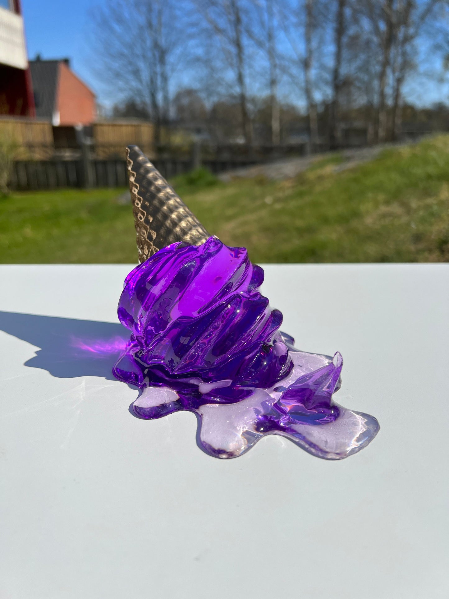 Smält glass-skulptur *POP ART*