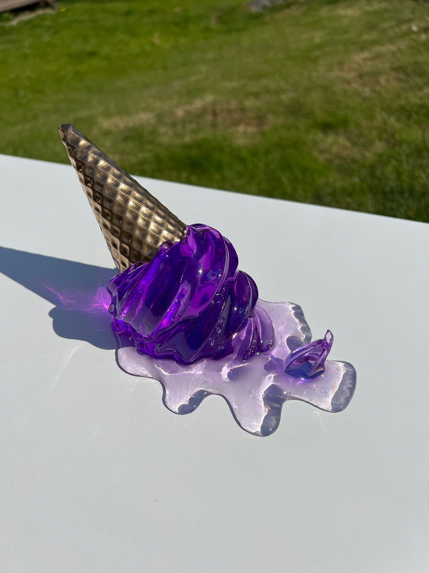 Smält glass-skulptur *POP ART*