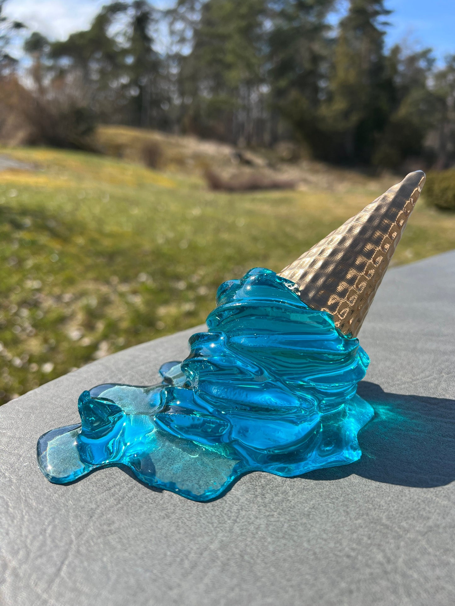 melted ice cream silicone mold / Resin mold