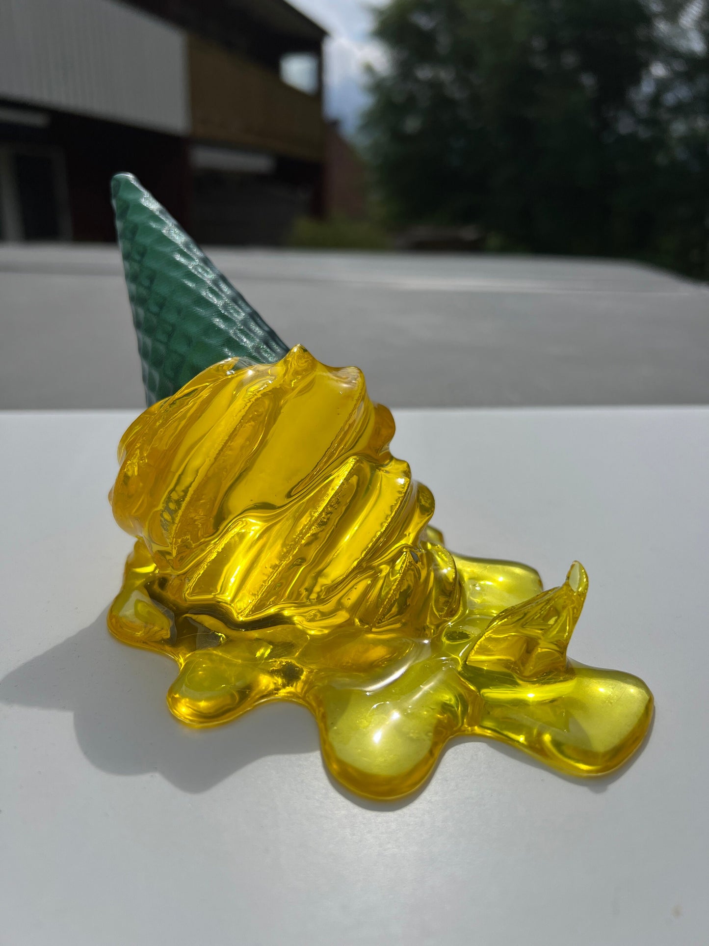 Melted ice cream sculpture - Pineapple edition *POP ART*