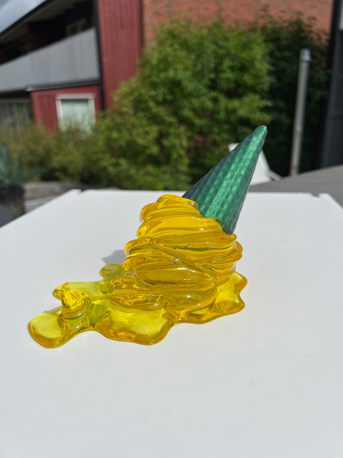 Melted ice cream sculpture - Pineapple edition *POP ART*
