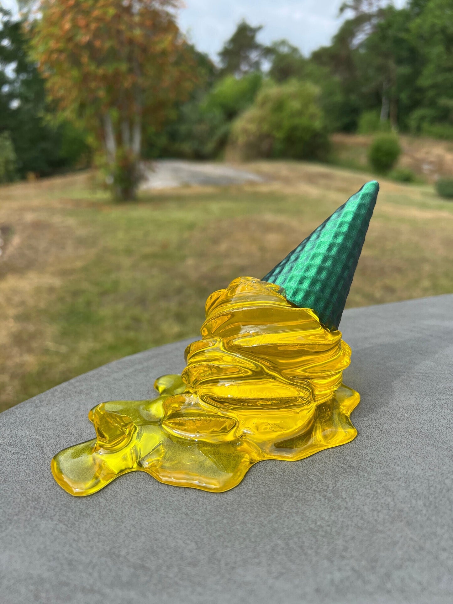 Melted ice cream sculpture - Pineapple edition *POP ART*