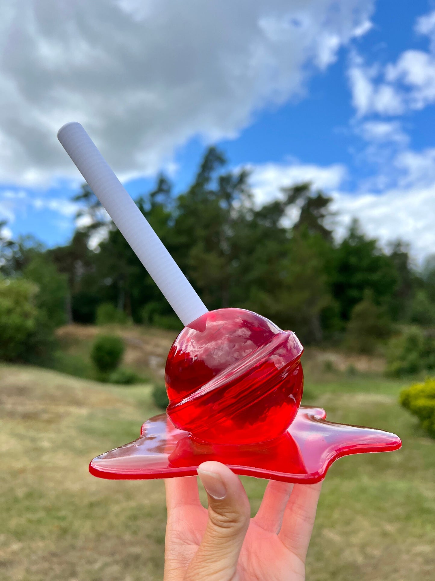 Big melted lollipop silicone mold / Resin mold