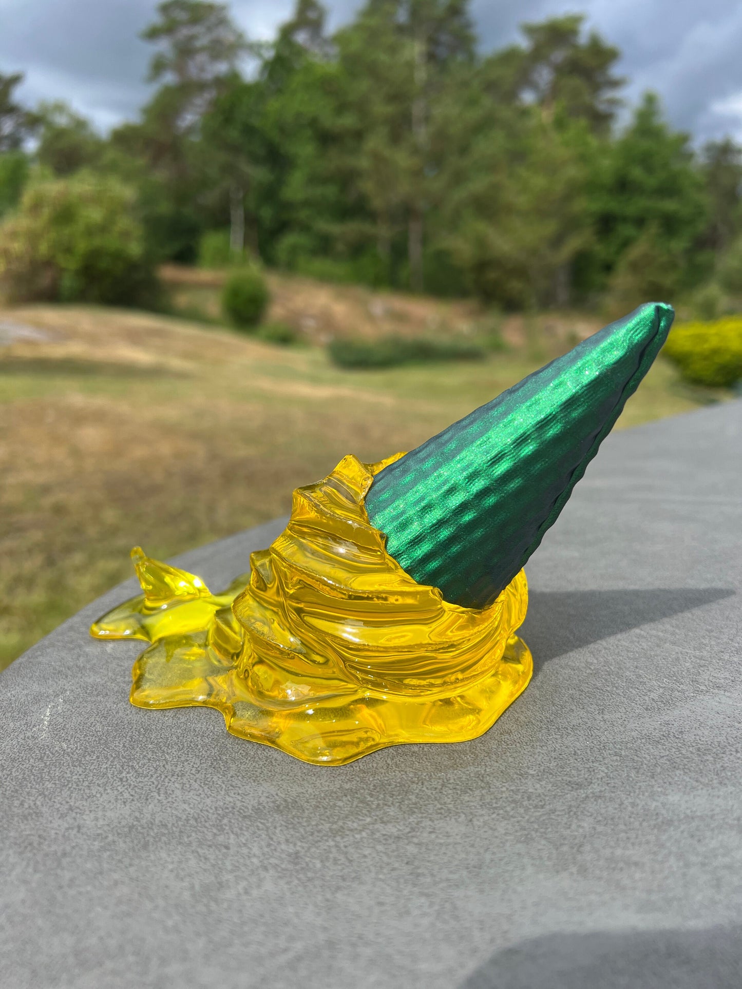 Melted ice cream sculpture - Pineapple edition *POP ART*