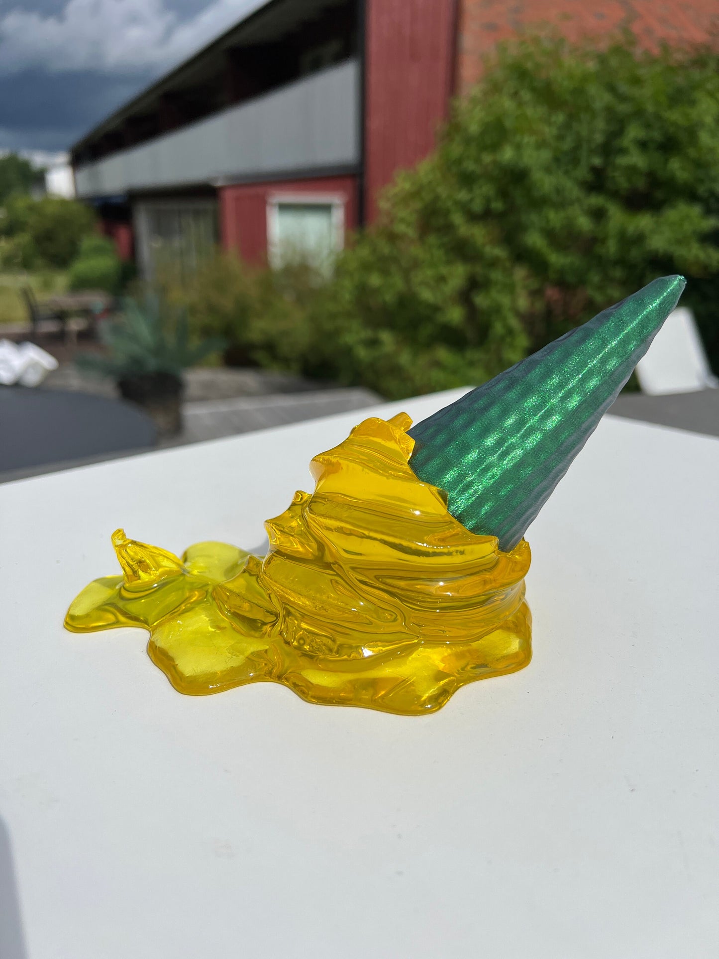 Melted ice cream sculpture - Pineapple edition *POP ART*