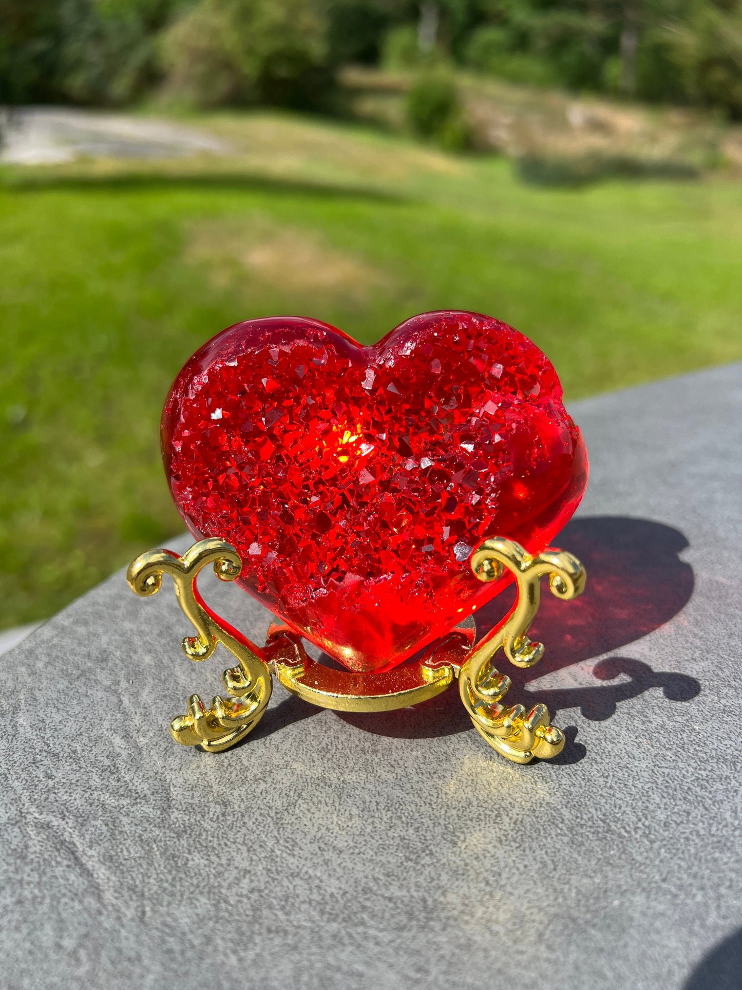 Crystal heart silicone mold / Resin mold
