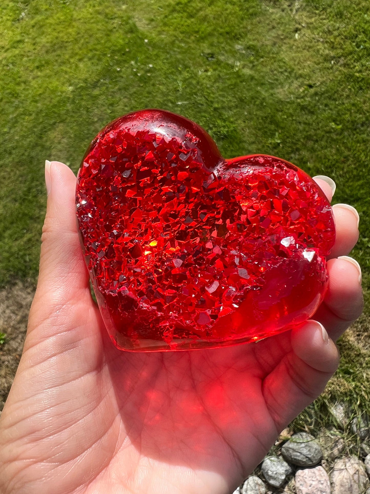 Crystal heart silicone mold / Resin mold