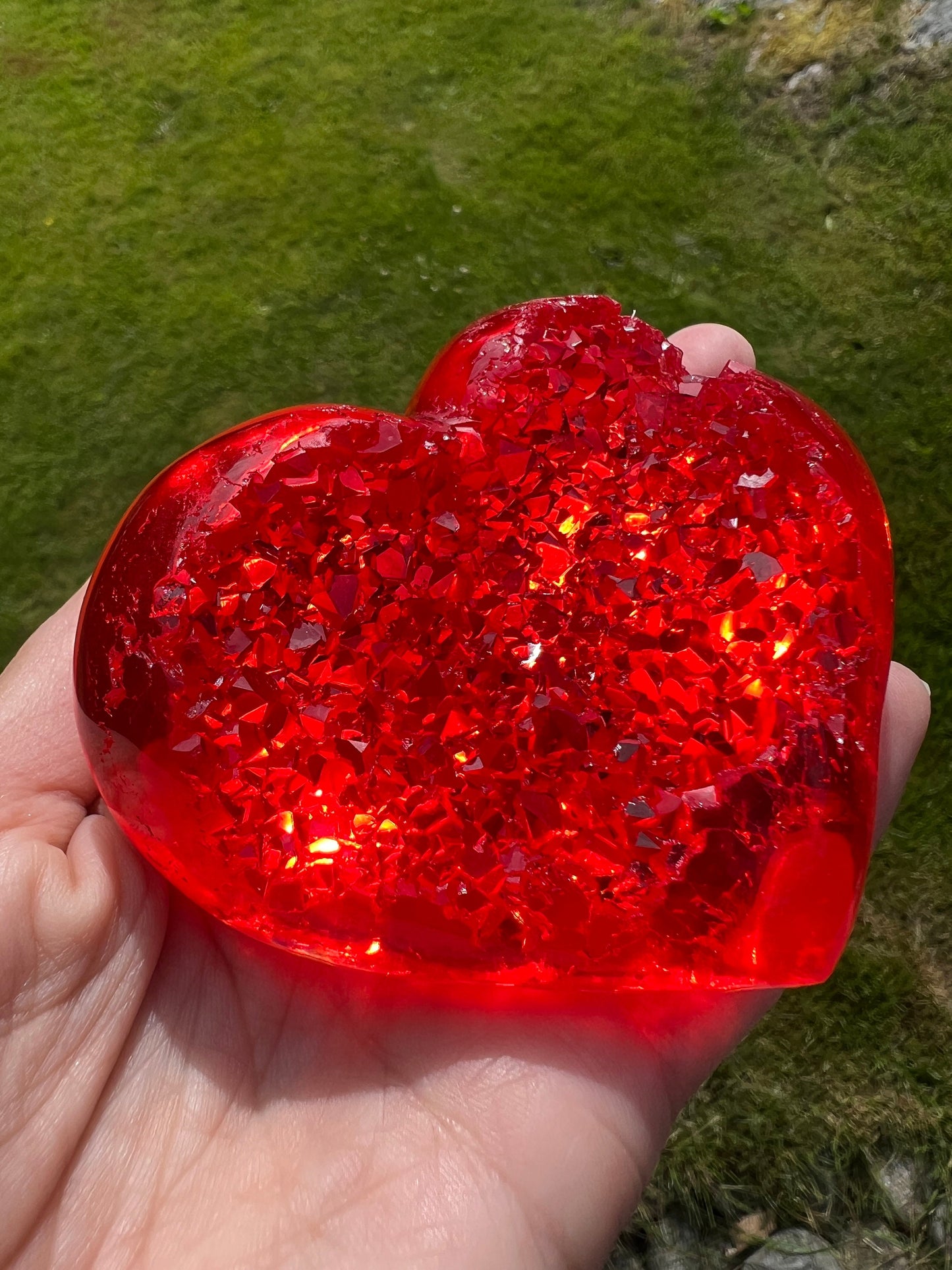 Crystal heart silicone mold / Resin mold