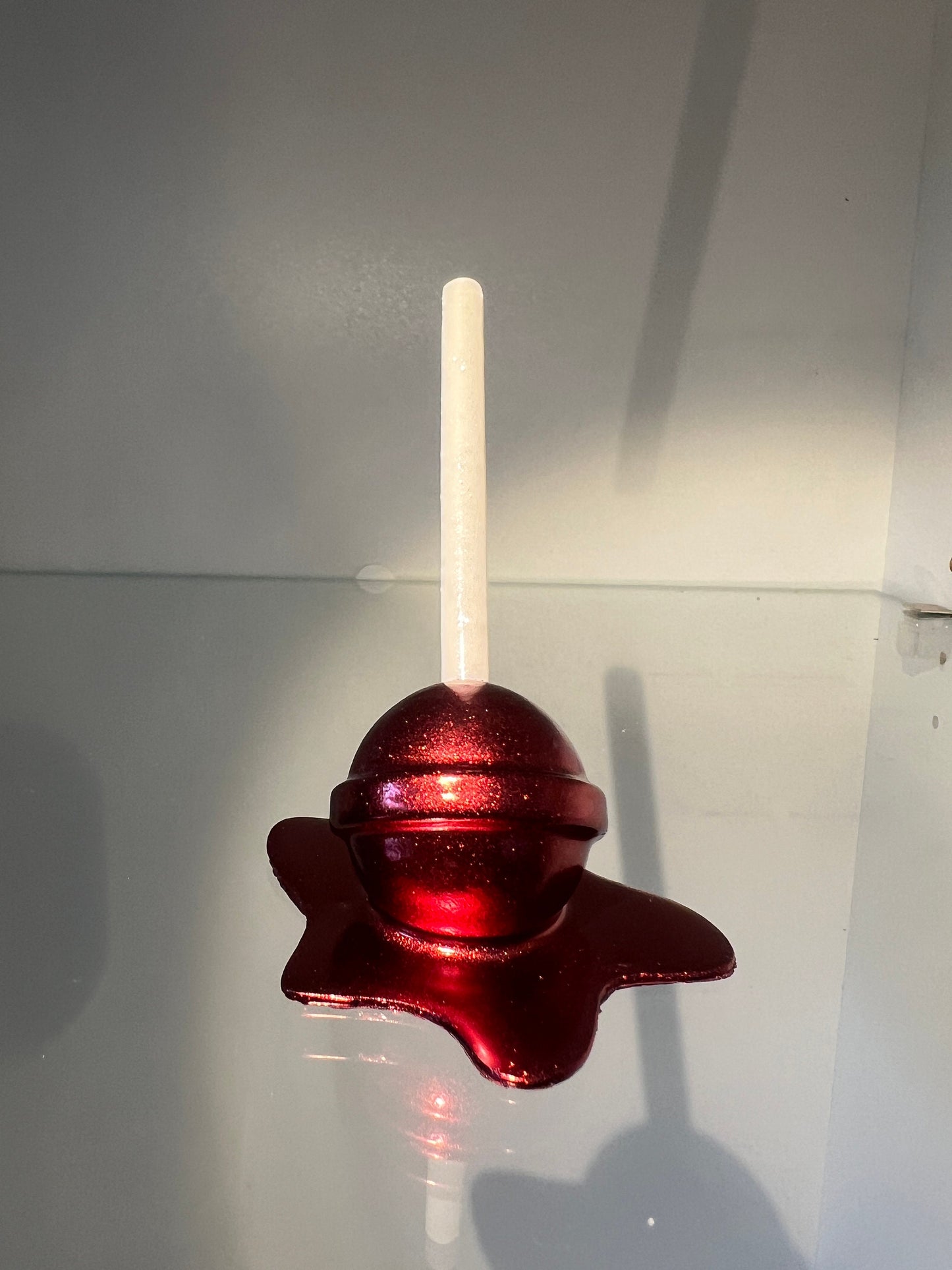 Melted Lollipop - metallic red