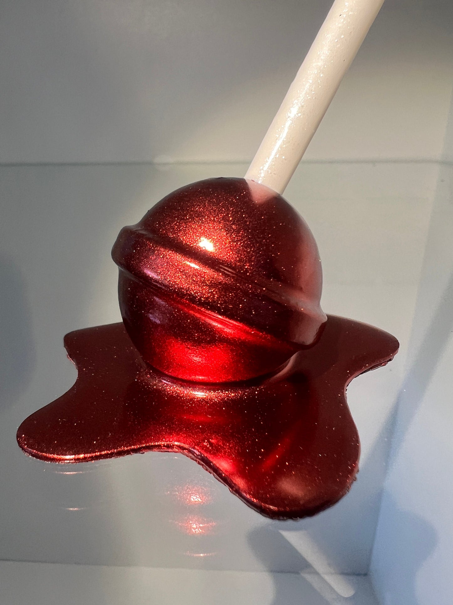 Melted Lollipop - metallic red