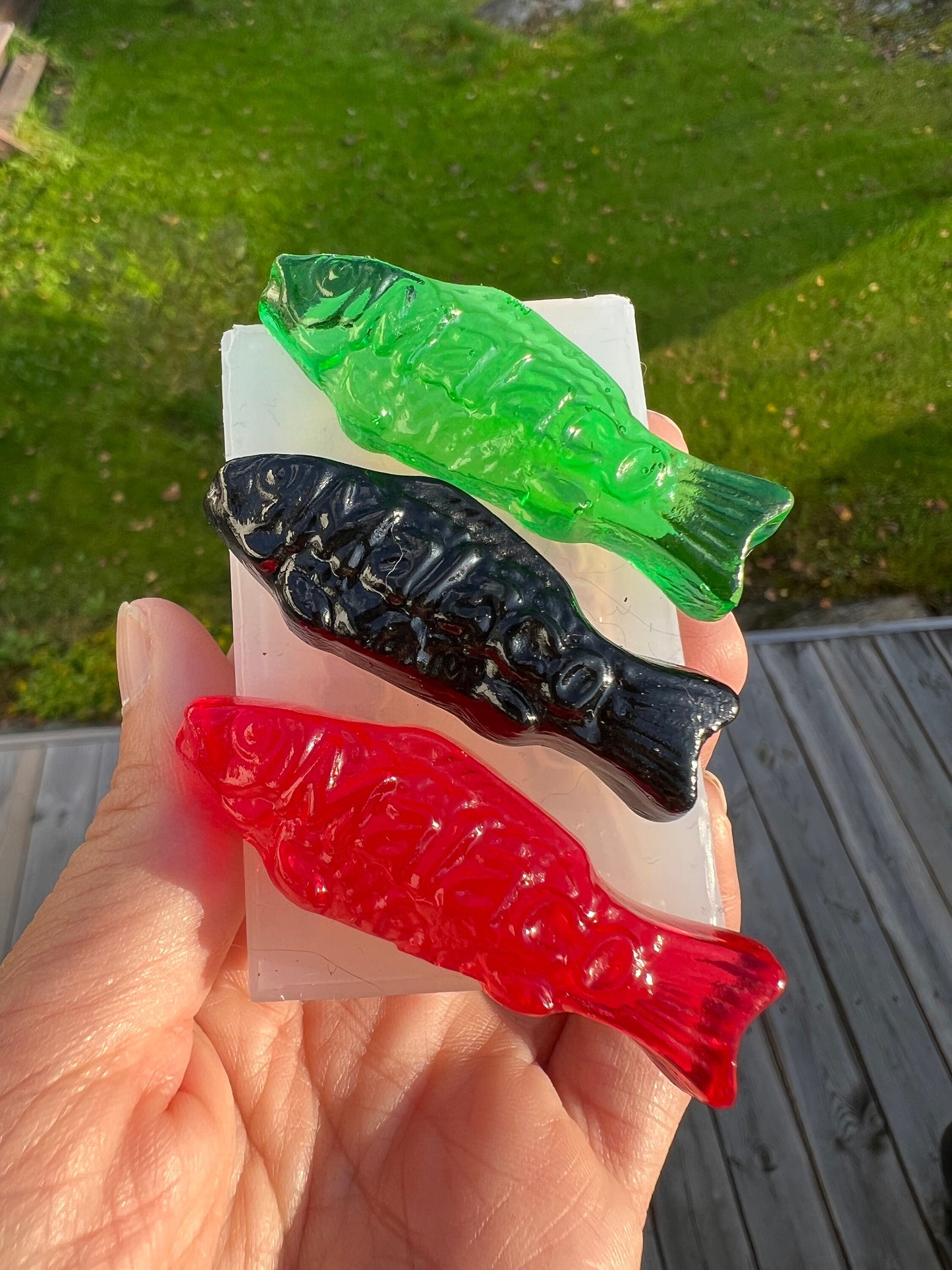2 candy fish silicone molds / Resin mold