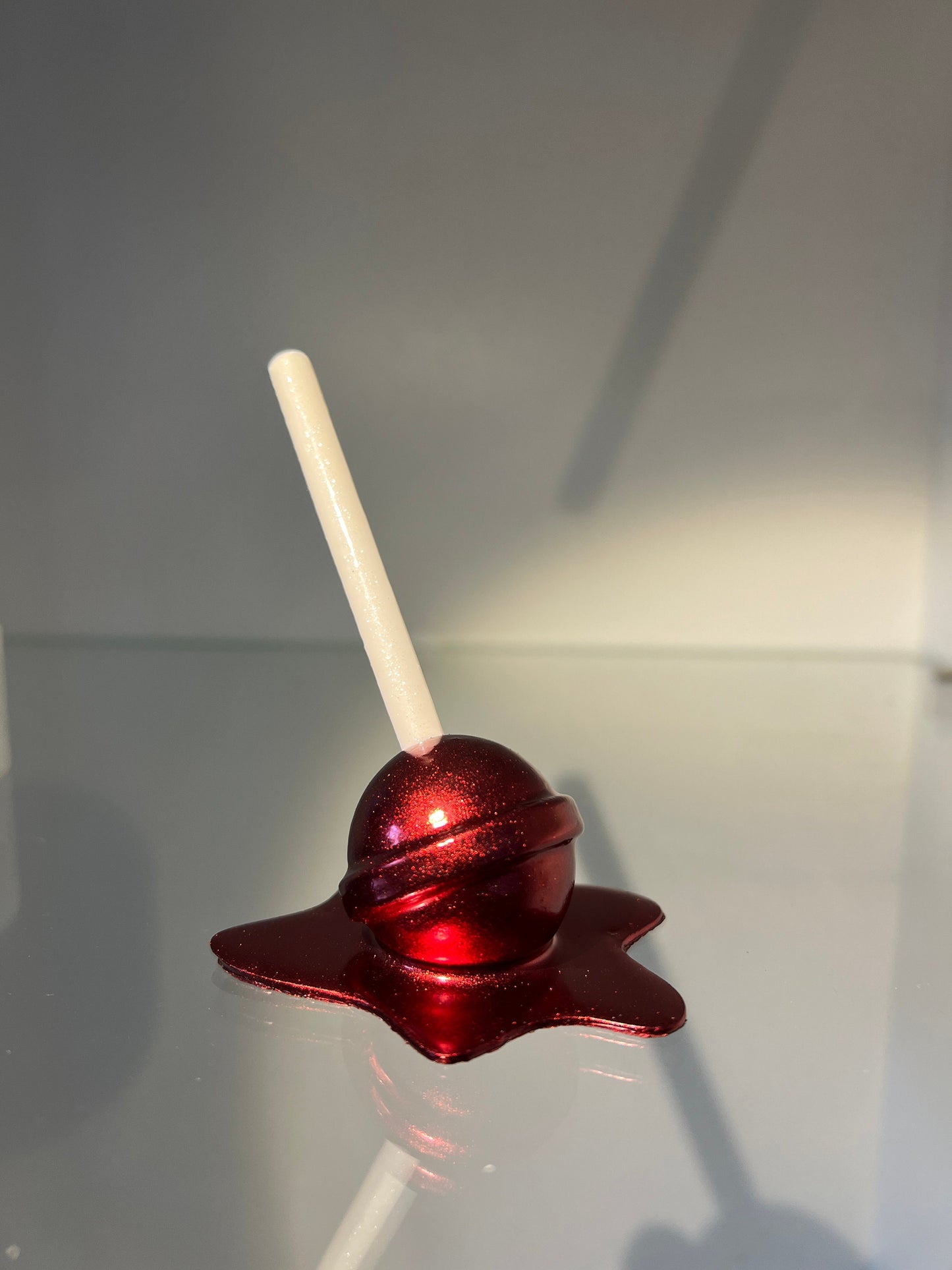 Melted Lollipop - metallic red