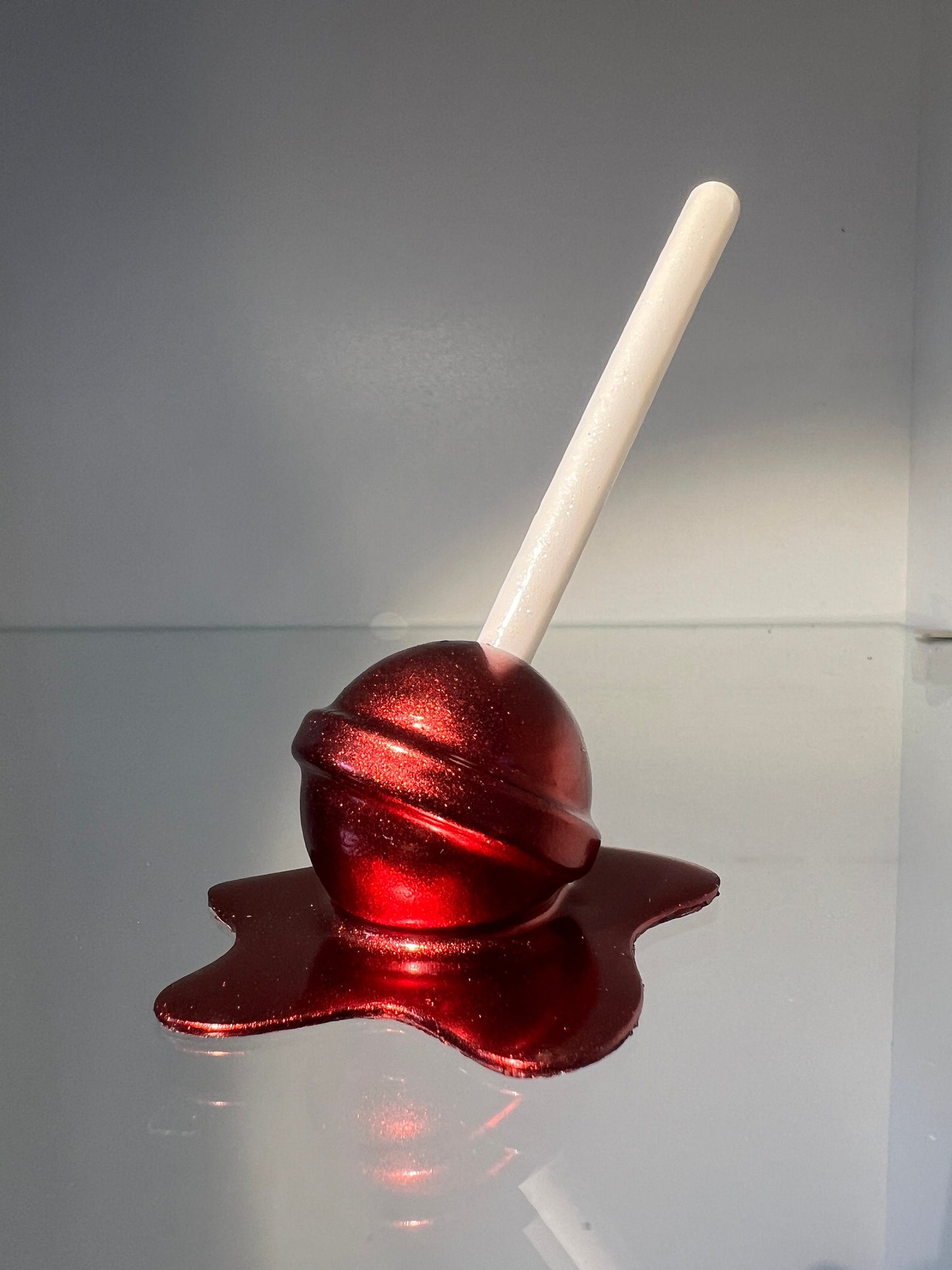 Melted Lollipop - metallic red