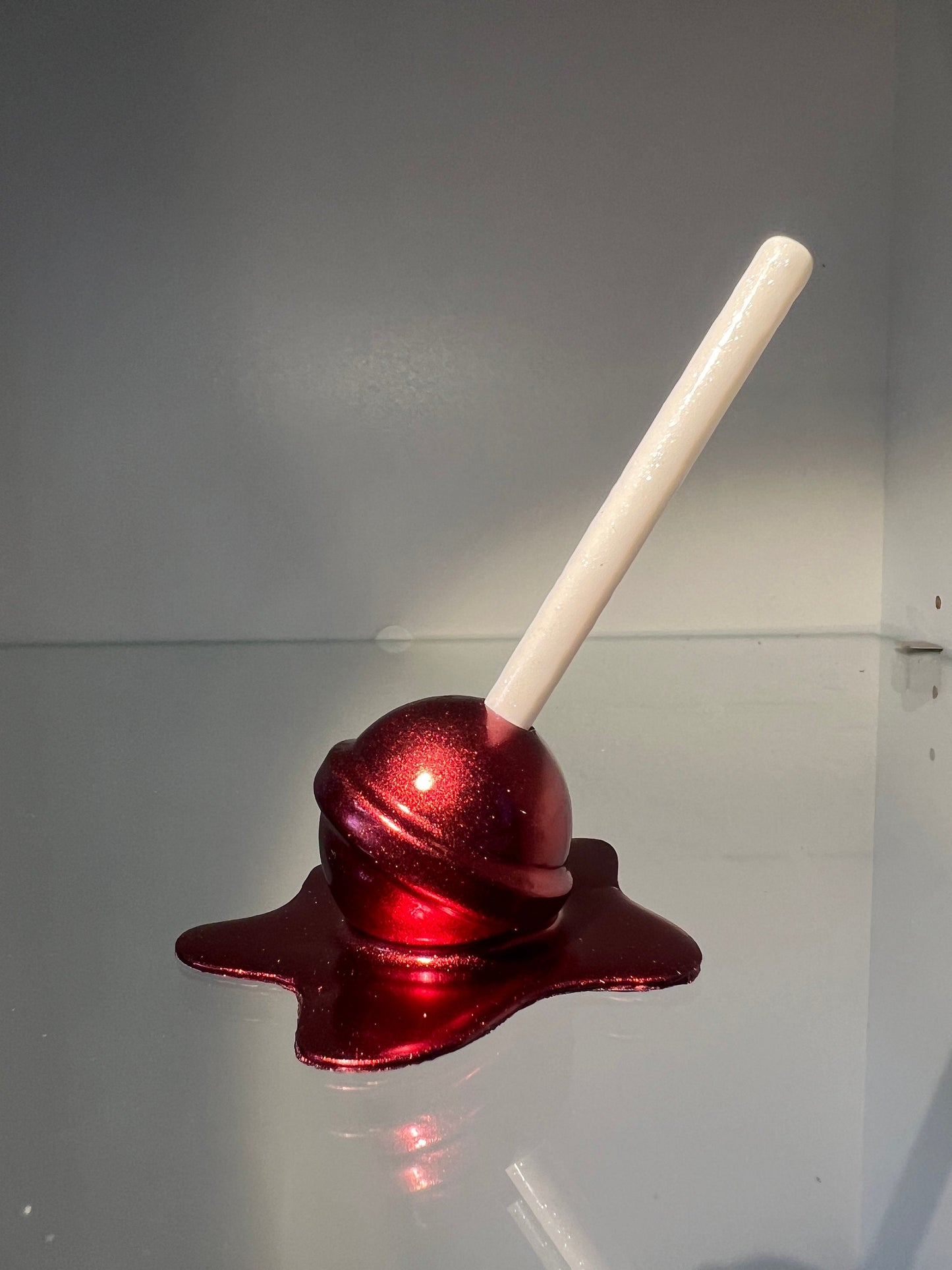 Melted Lollipop - metallic red