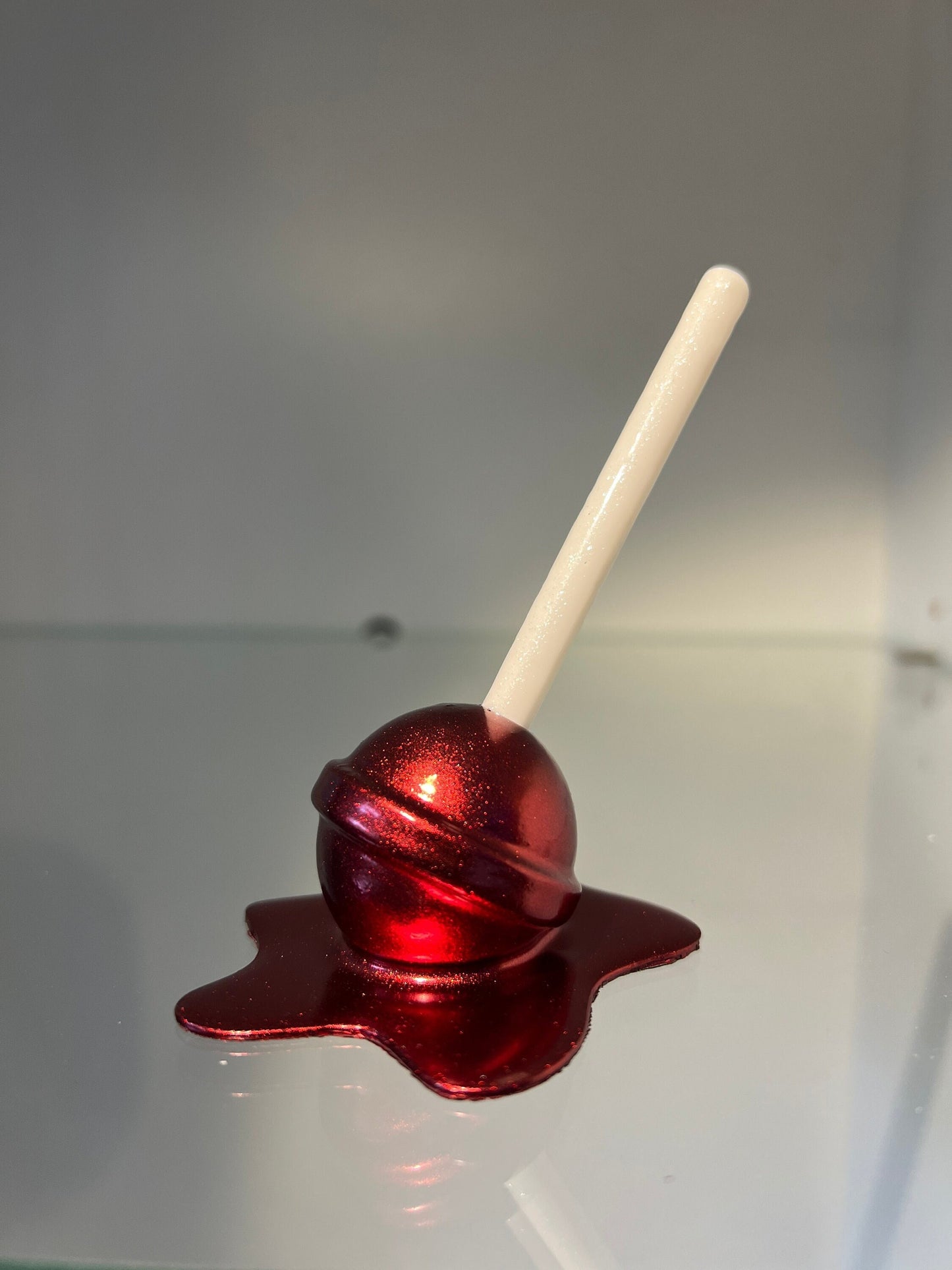 Melted Lollipop - metallic red