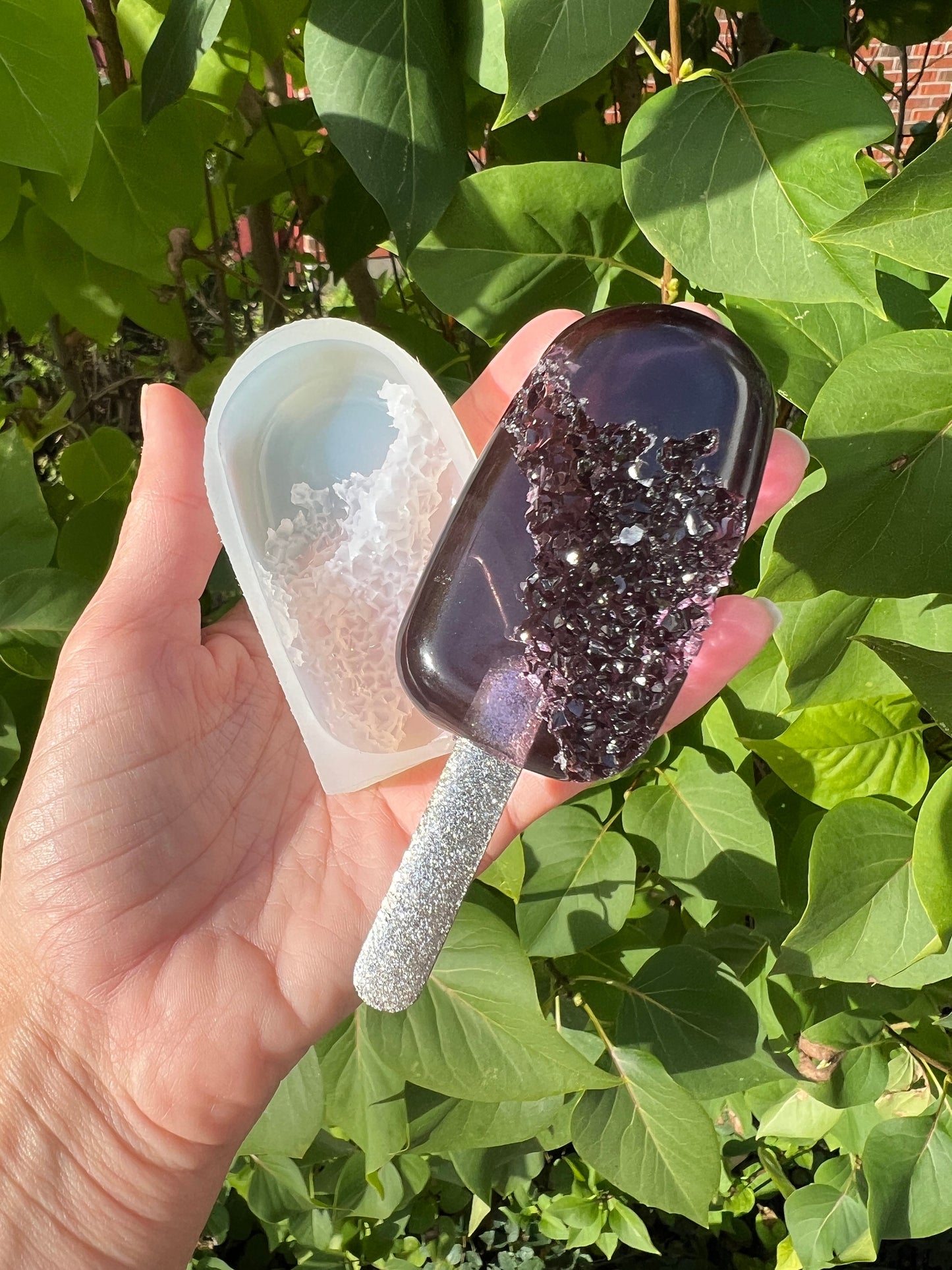Geode crystal Popsicle silicone mold - mini / Resin mold