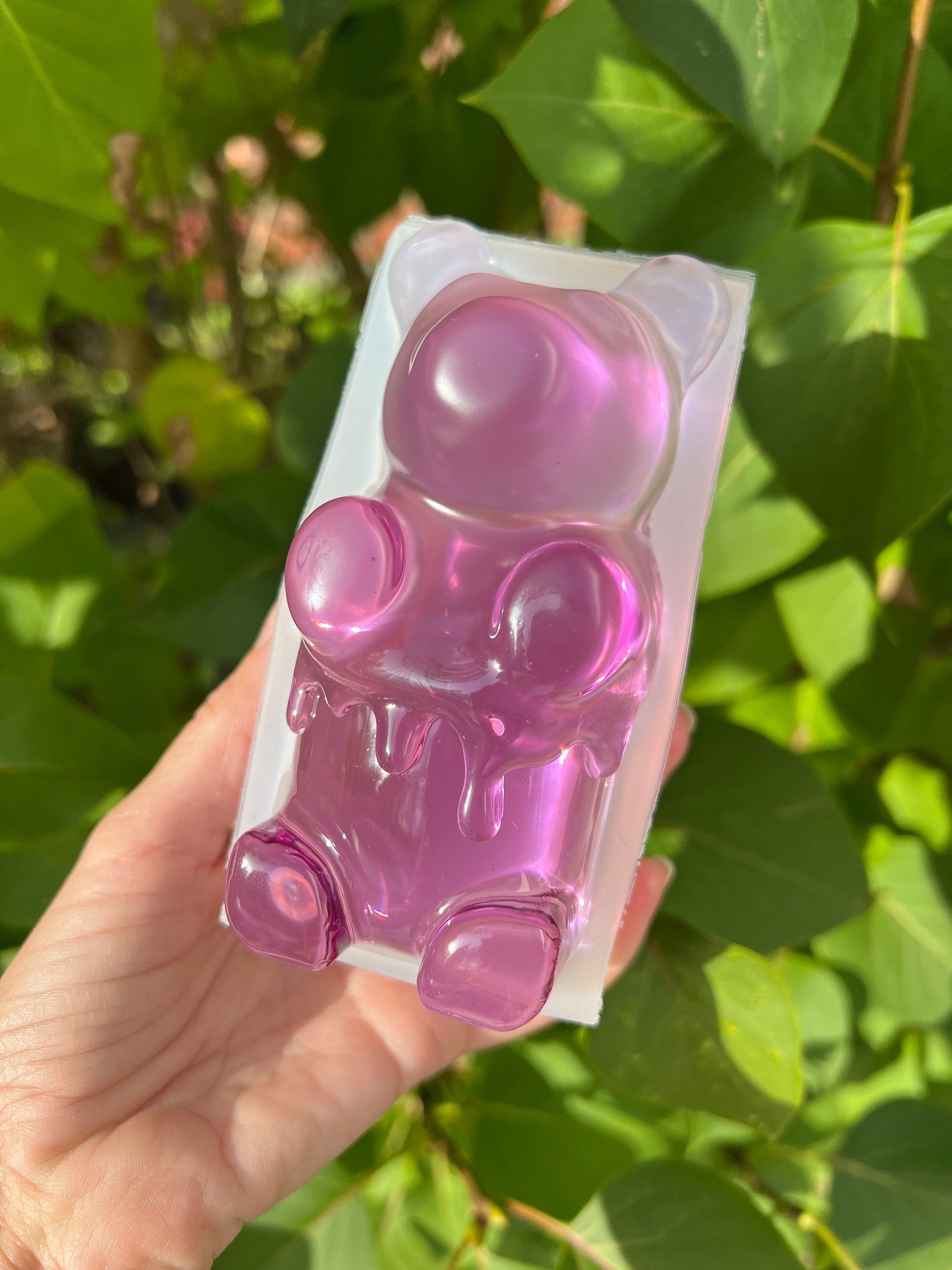 Big dripping Gummybear silicone mold / Resin mold