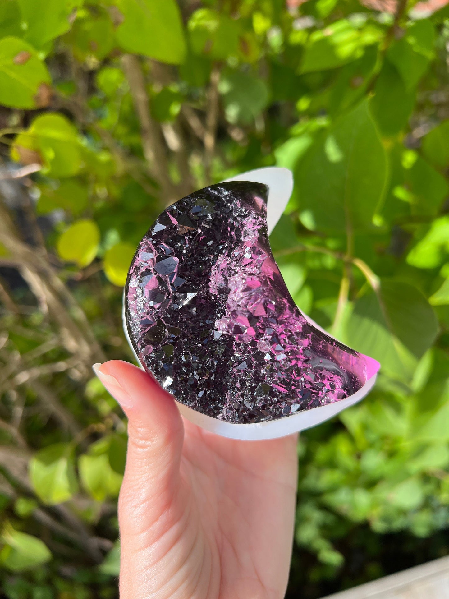 Crystal moon silicone mold / Resin mold