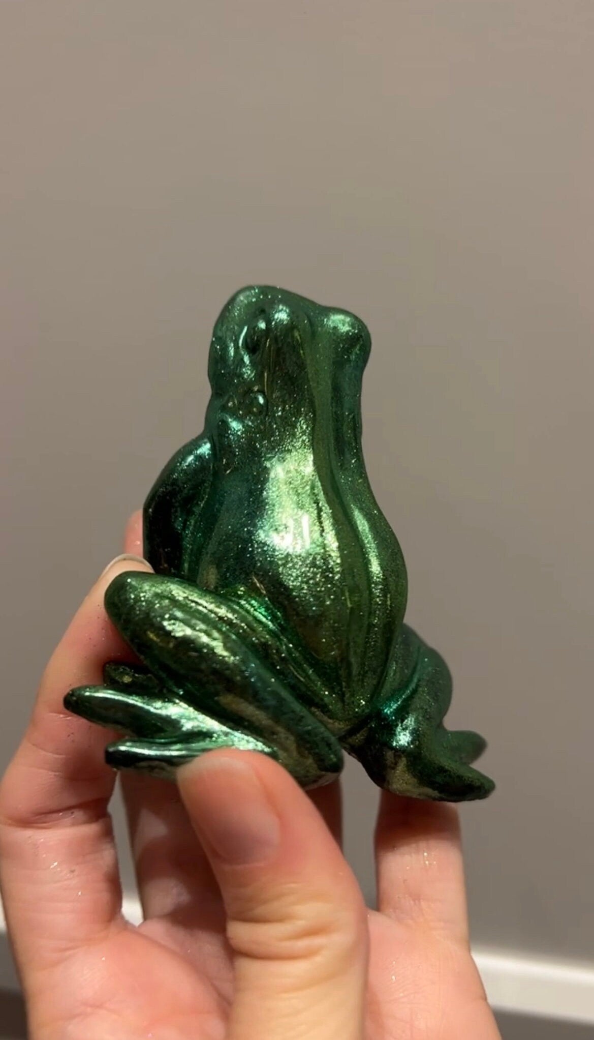 Green chrome frog