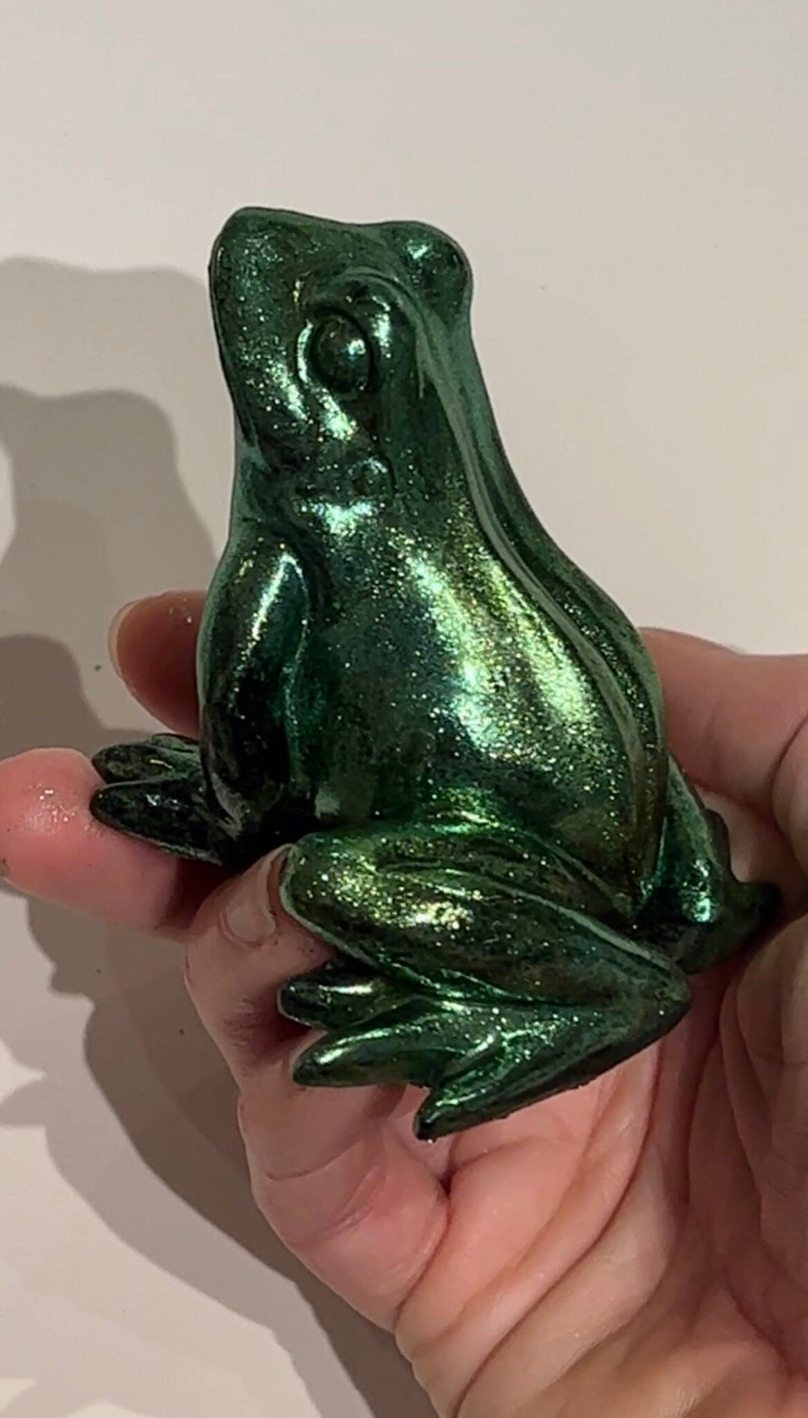 Green chrome frog
