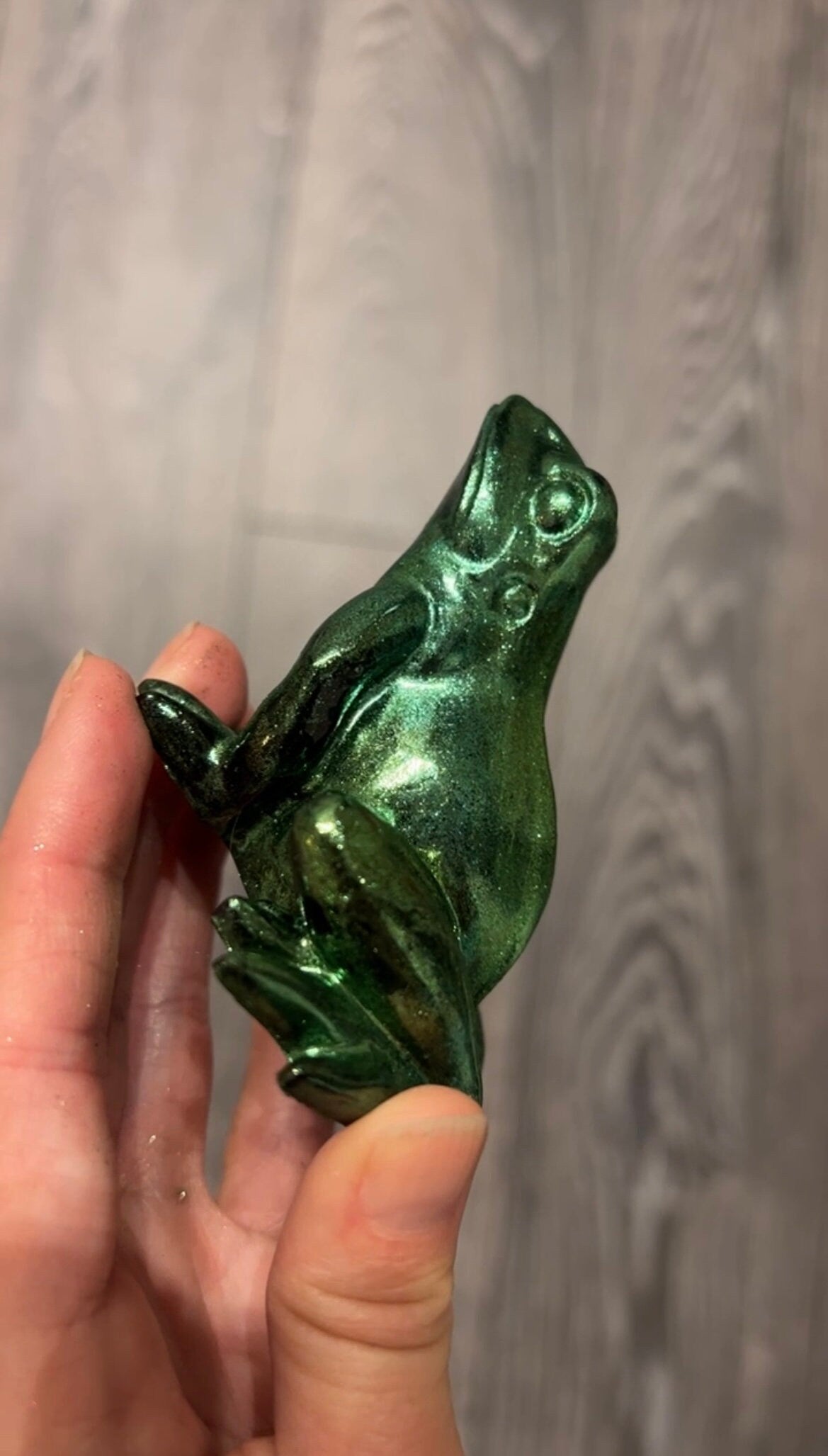 Green chrome frog