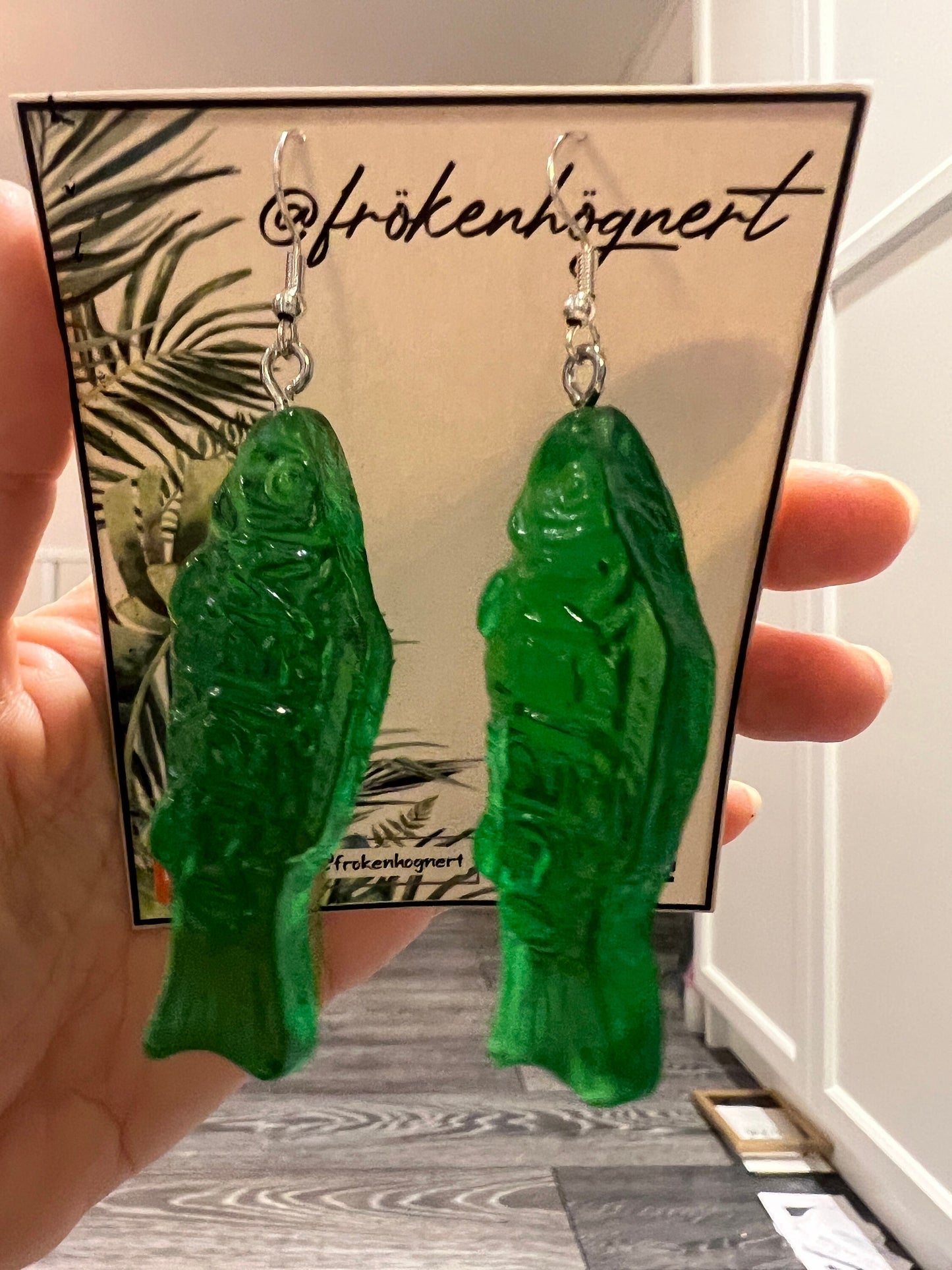 Candy fish earrings / - Resin earrings