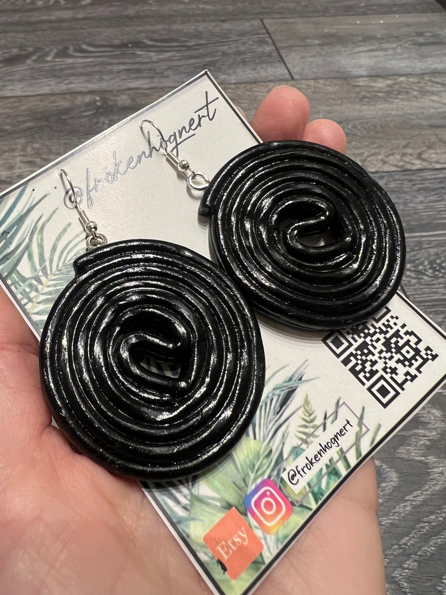 Candy rotella earrings / - Resin earrings