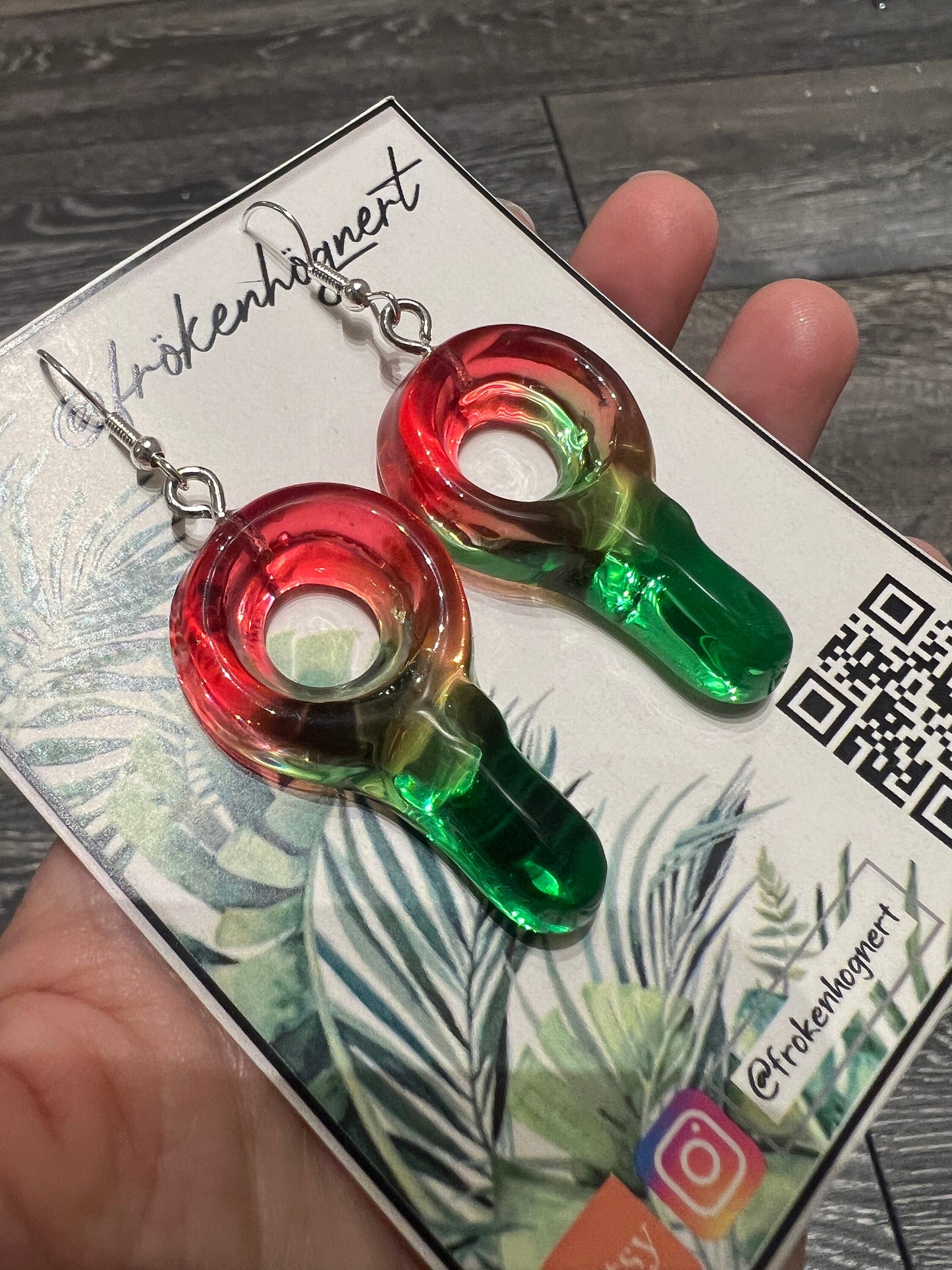 Candy nibbles earrings / - Resin earrings