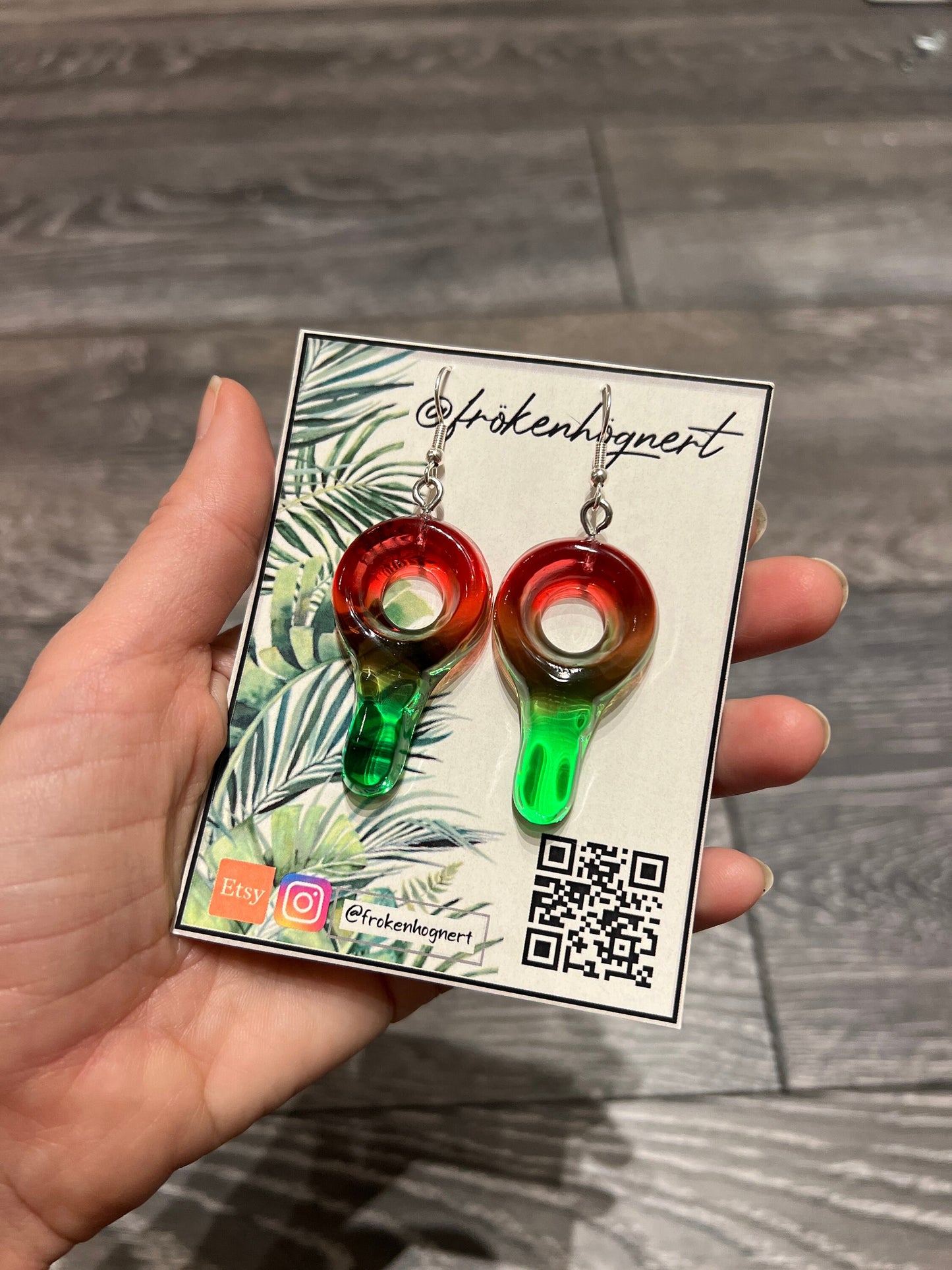 Candy nibbles earrings / - Resin earrings