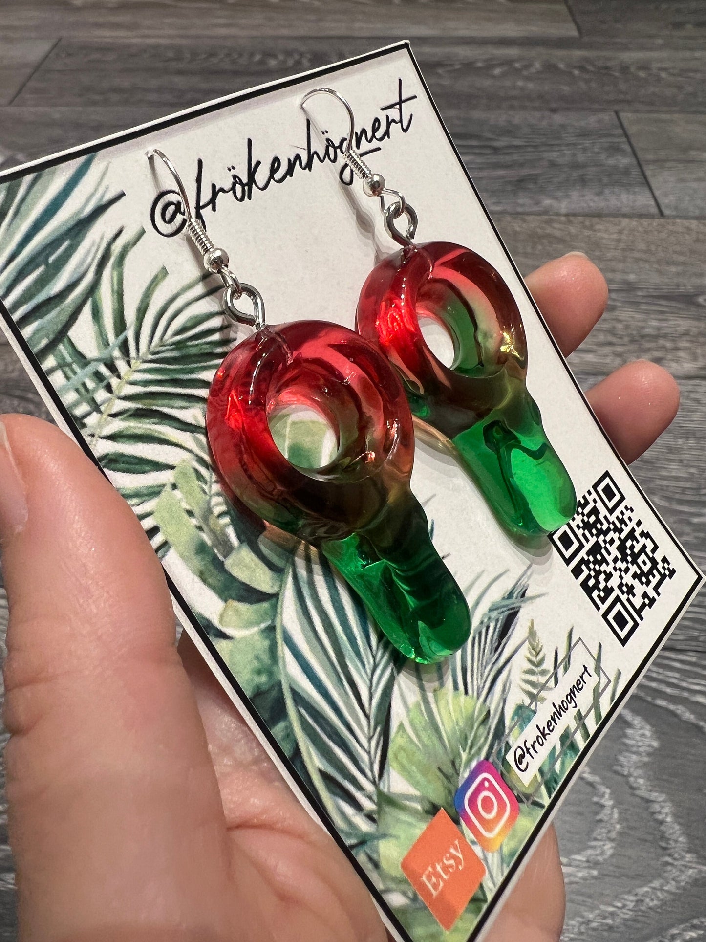 Candy nibbles earrings / - Resin earrings