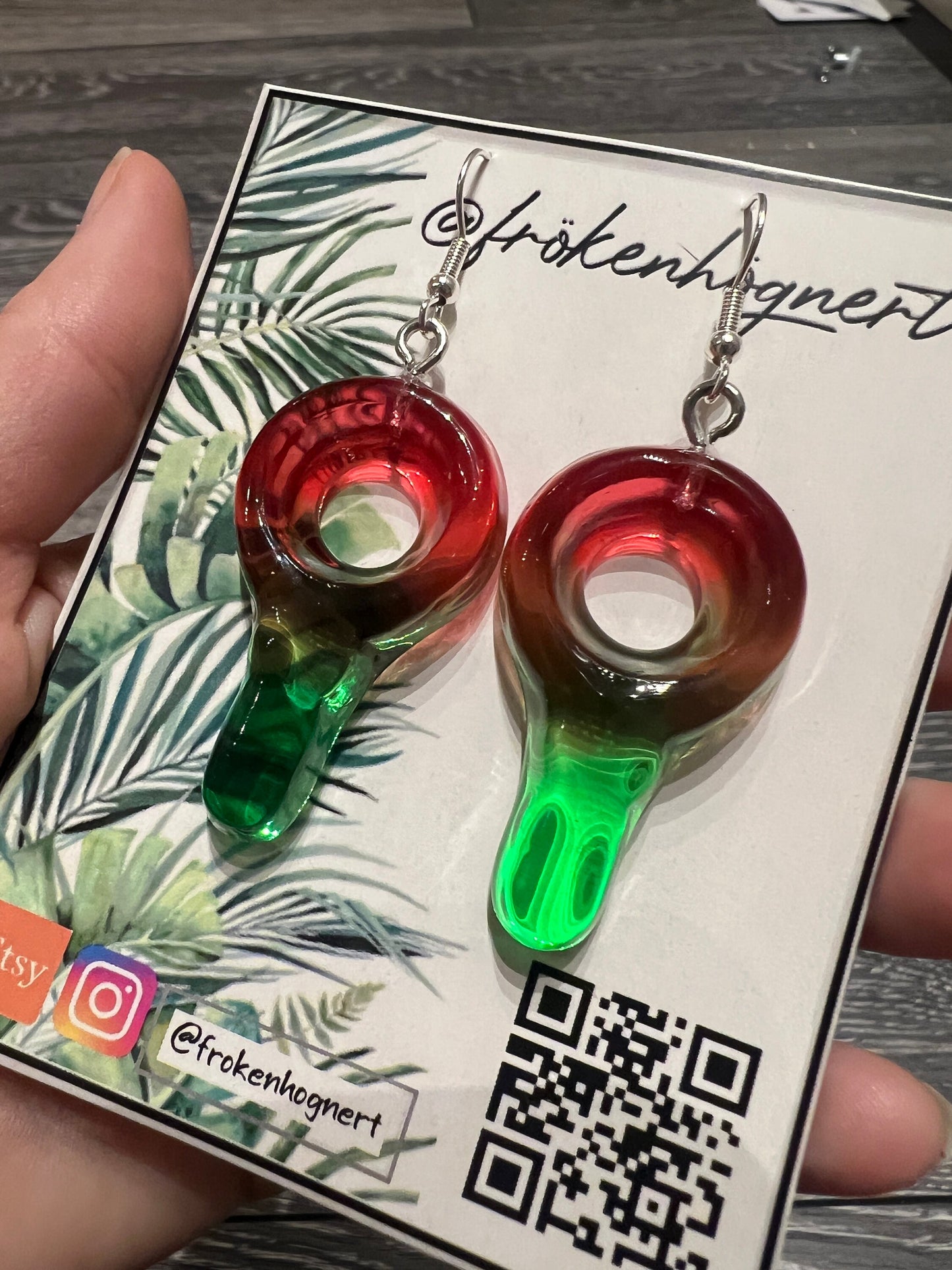 Candy nibbles earrings / - Resin earrings