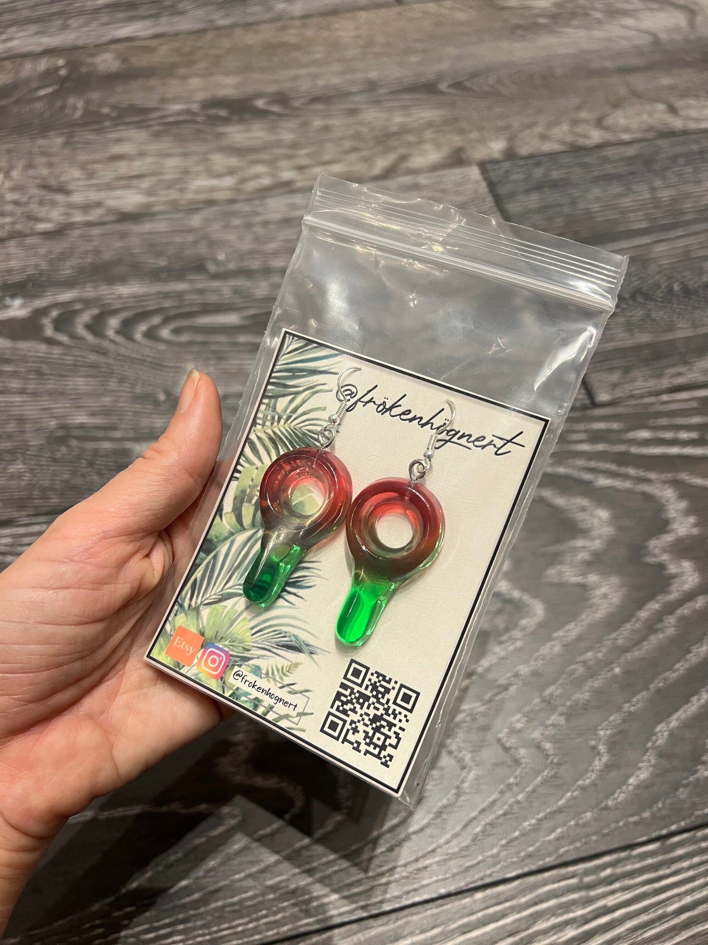 Candy nibbles earrings / - Resin earrings