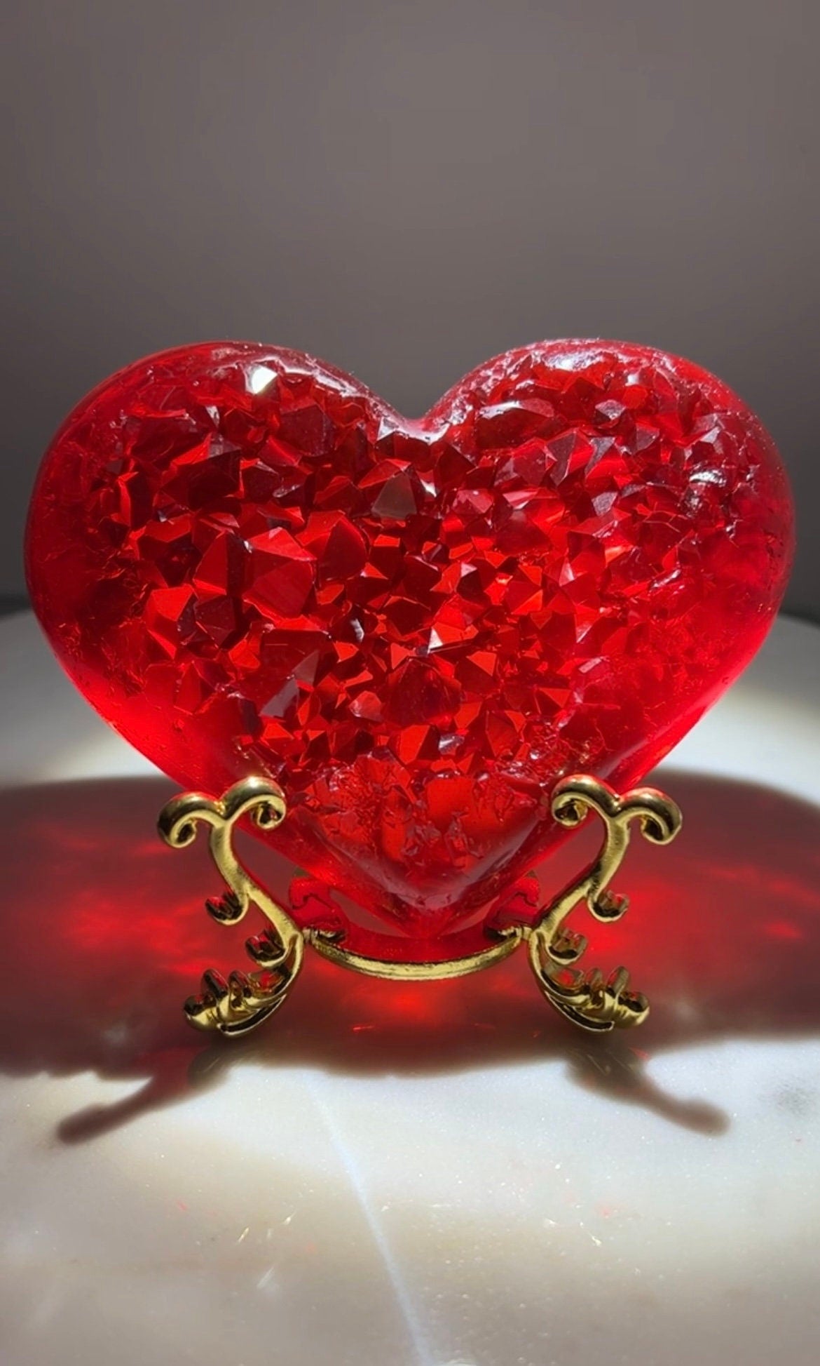 Crystal heart ** CRYSTAL ART **