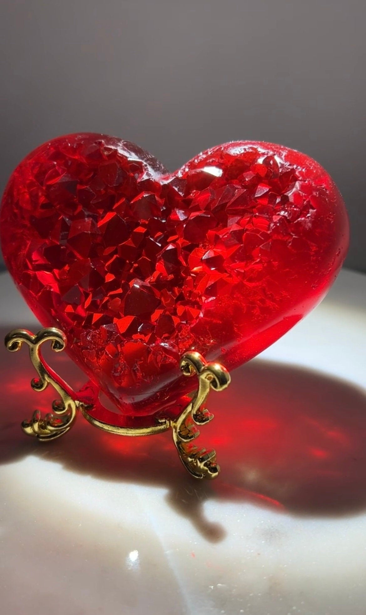 Crystal heart ** CRYSTAL ART **