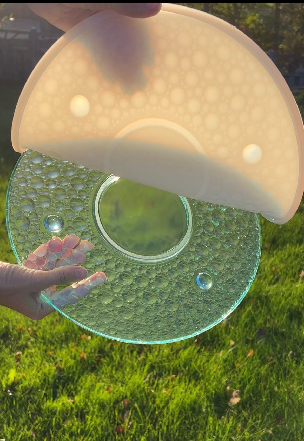 Bubbly tray/ cake stand silicone mold / Resin mold