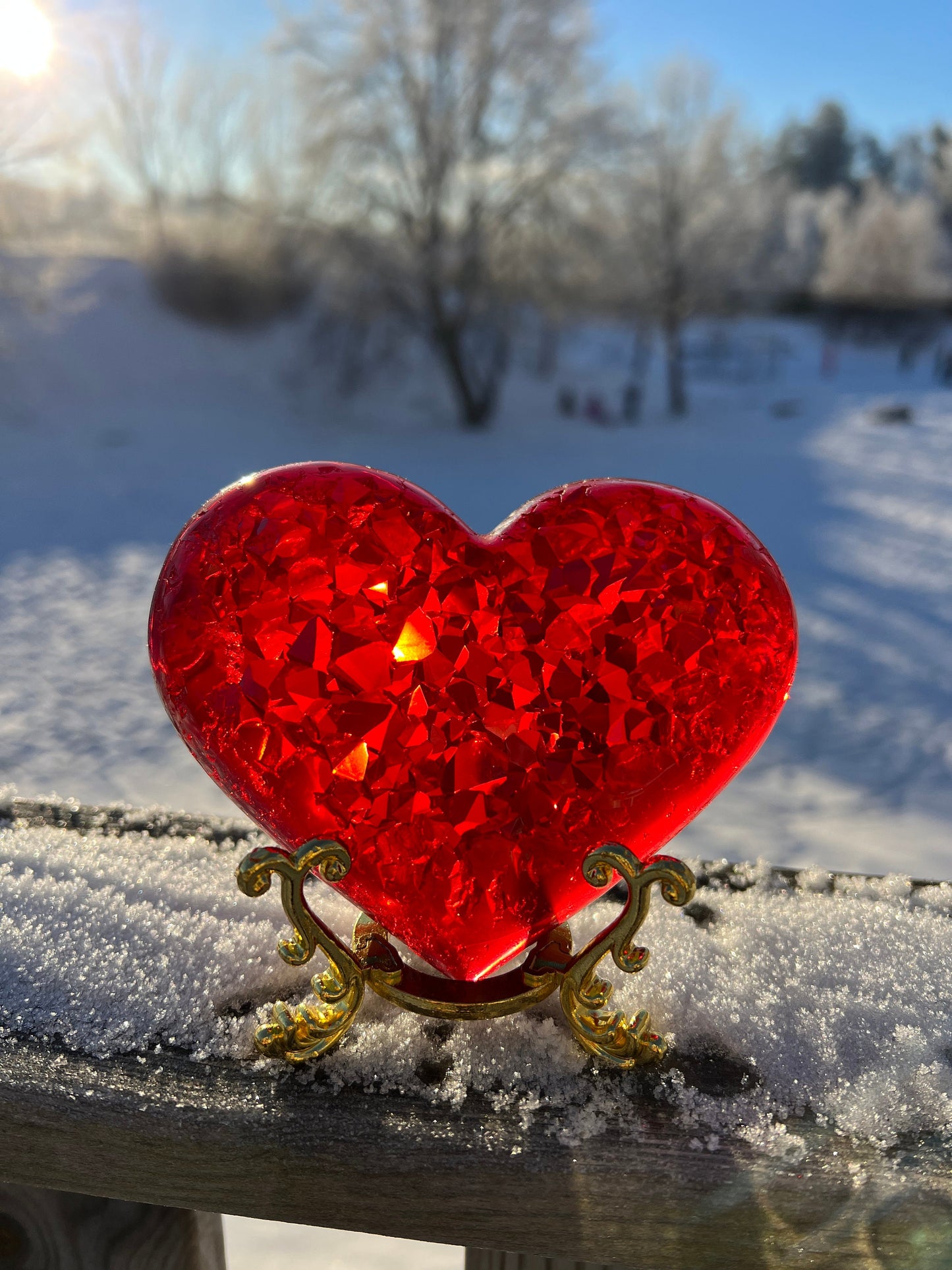 Crystal heart silicone mold / Resin mold