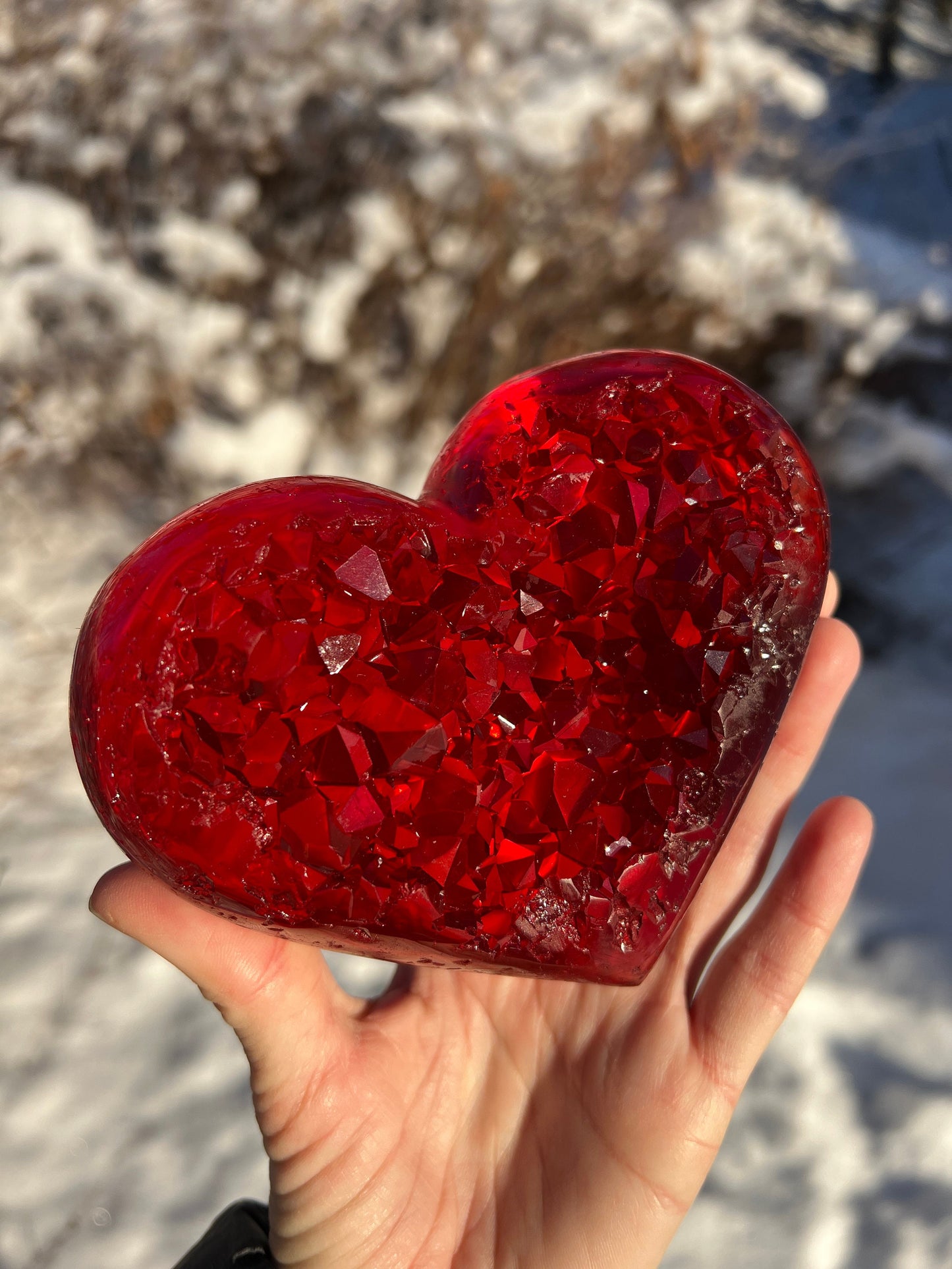Crystal heart silicone mold / Resin mold