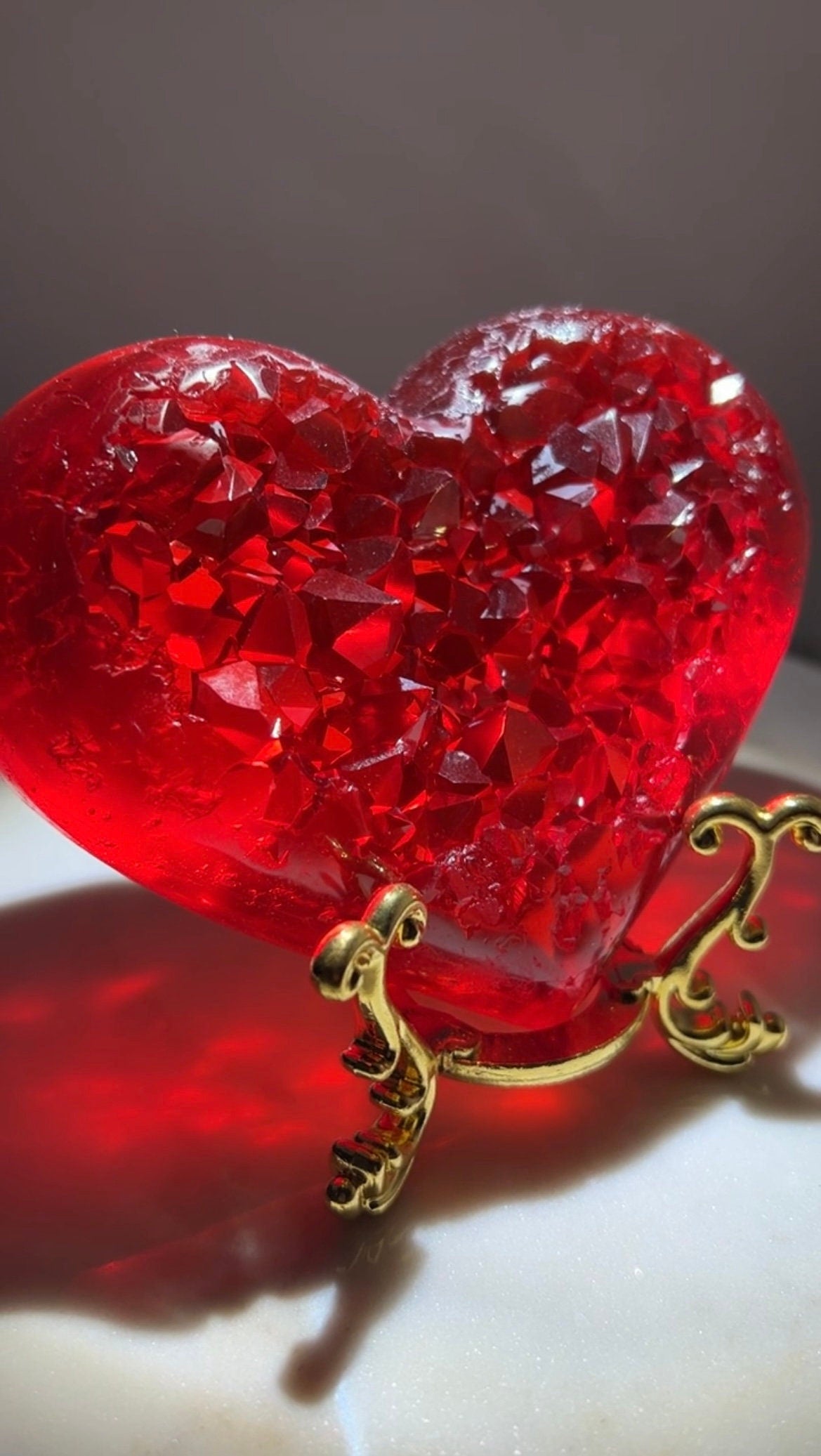 Crystal heart ** CRYSTAL ART **