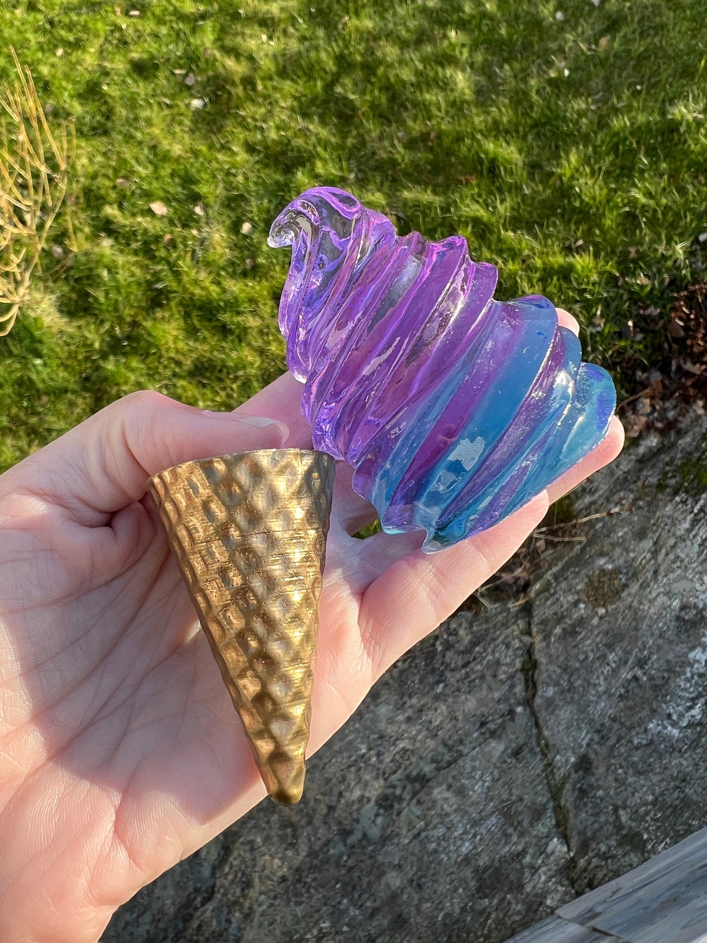 MOLD - soft ice cream + cone silicone mold / Resin mold