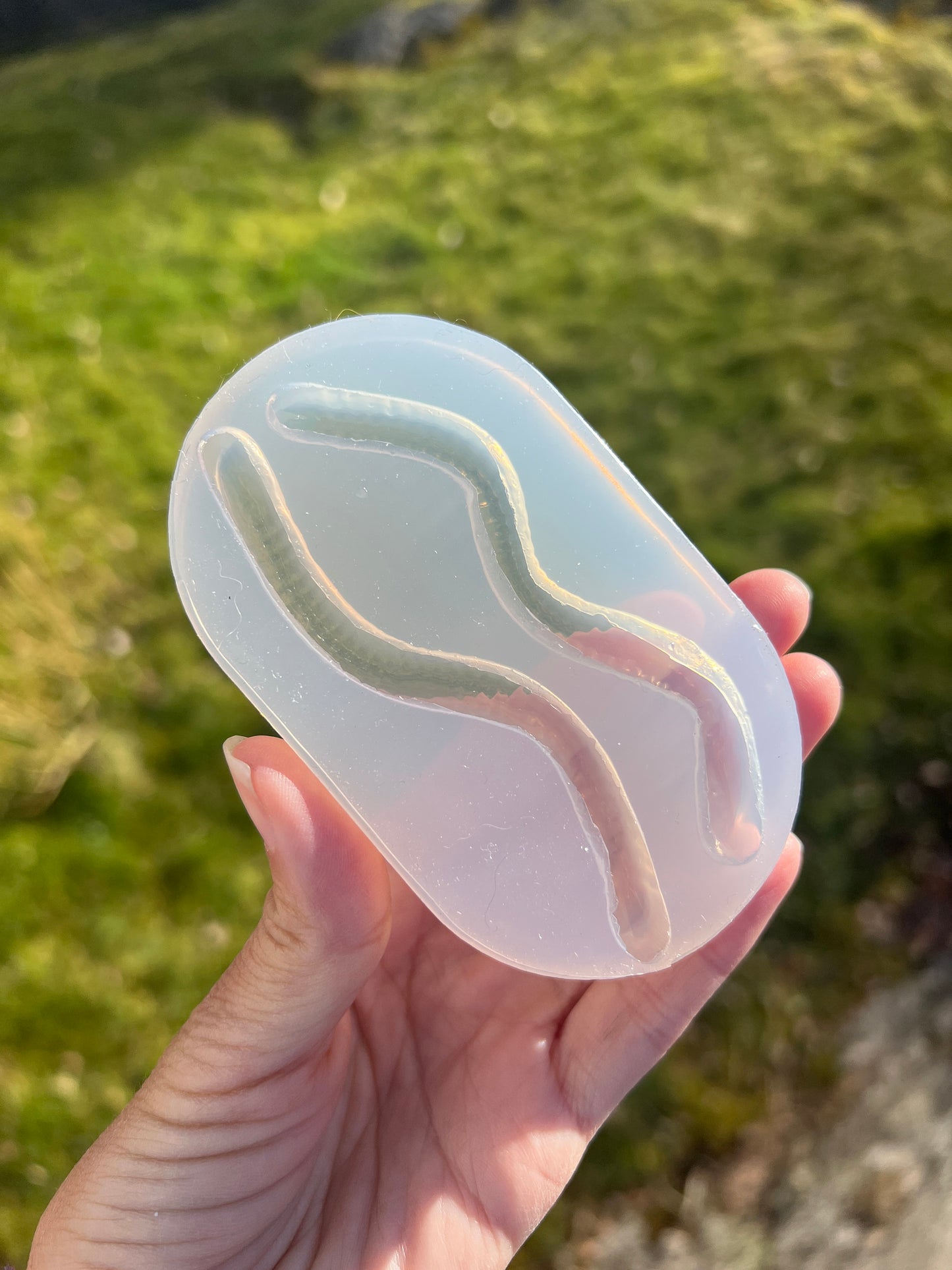 2 godismaskar silikonform / Resin form